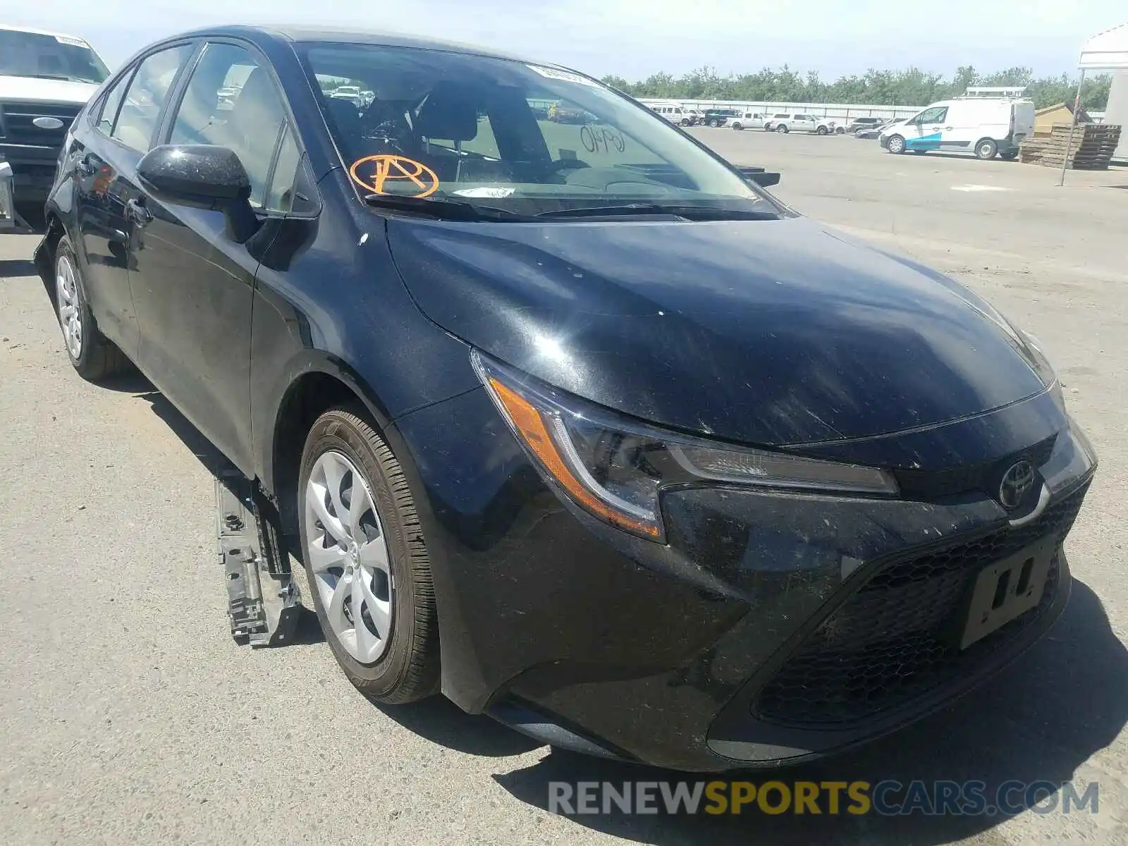 1 Photograph of a damaged car JTDEPRAE4LJ069496 TOYOTA COROLLA 2020