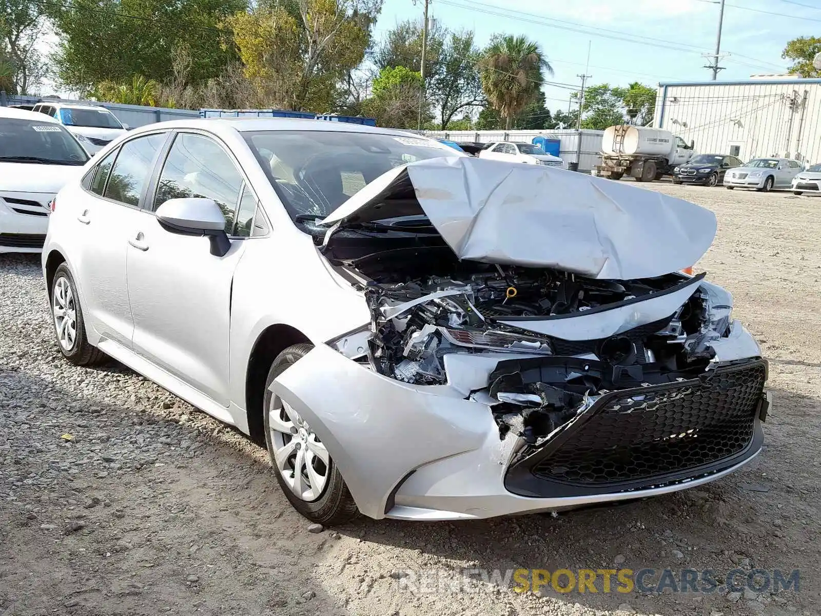 1 Photograph of a damaged car JTDEPRAE4LJ069613 TOYOTA COROLLA 2020