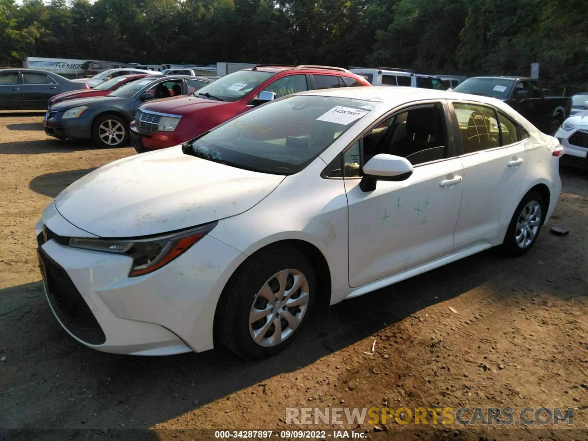 2 Photograph of a damaged car JTDEPRAE4LJ069871 TOYOTA COROLLA 2020