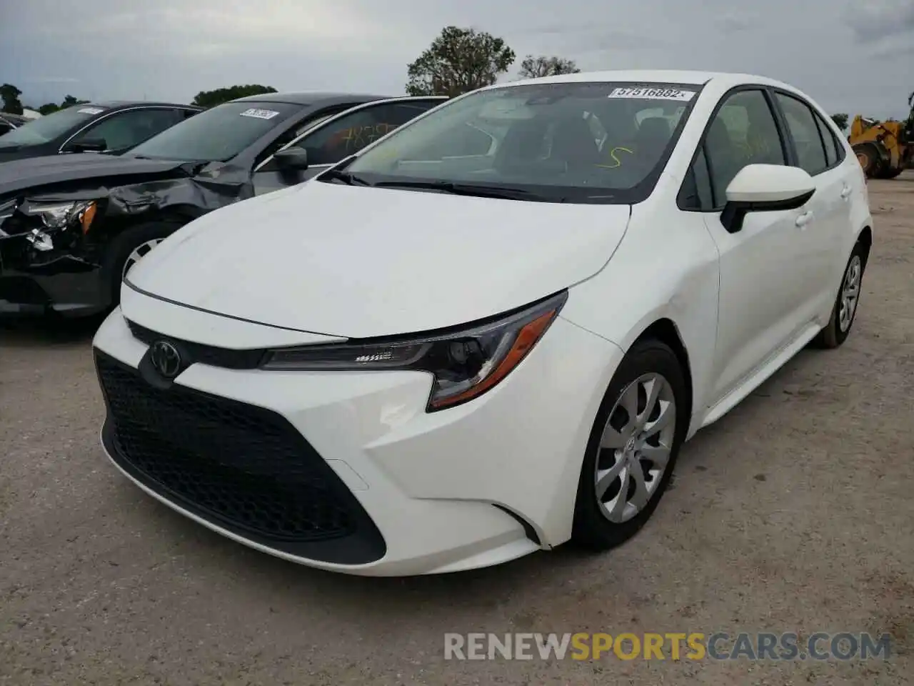 2 Photograph of a damaged car JTDEPRAE4LJ069904 TOYOTA COROLLA 2020