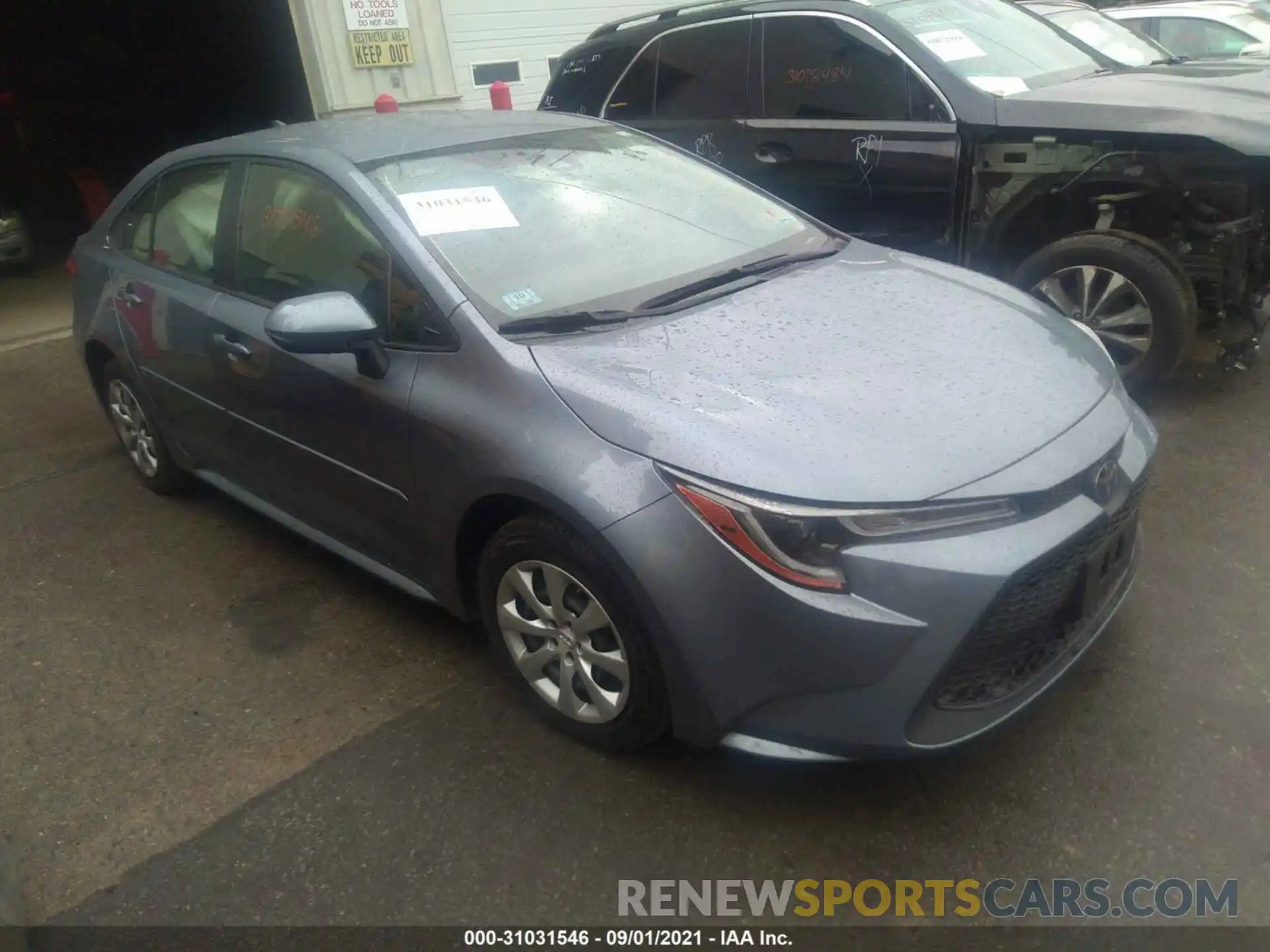 1 Photograph of a damaged car JTDEPRAE4LJ070048 TOYOTA COROLLA 2020