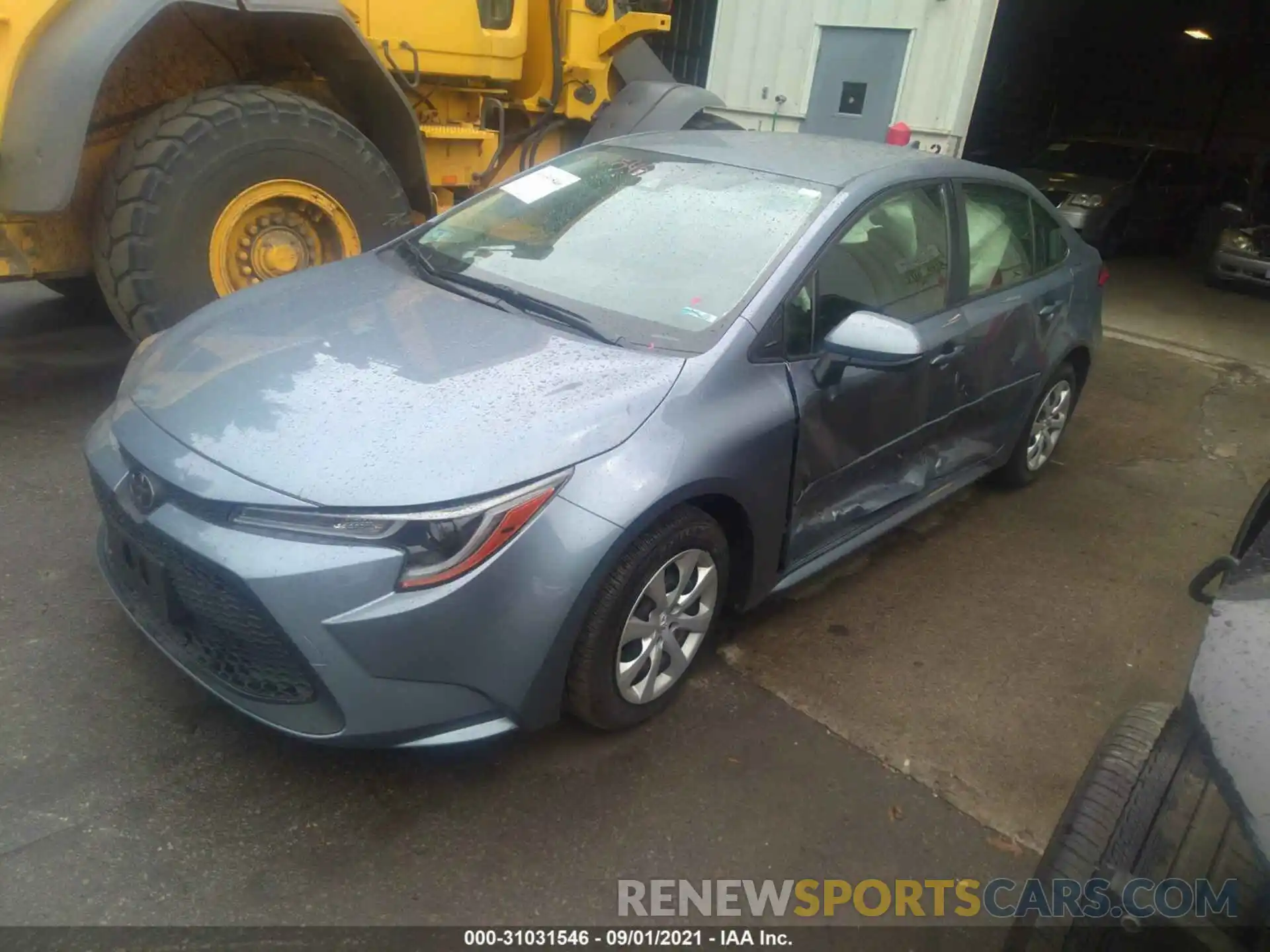 2 Photograph of a damaged car JTDEPRAE4LJ070048 TOYOTA COROLLA 2020