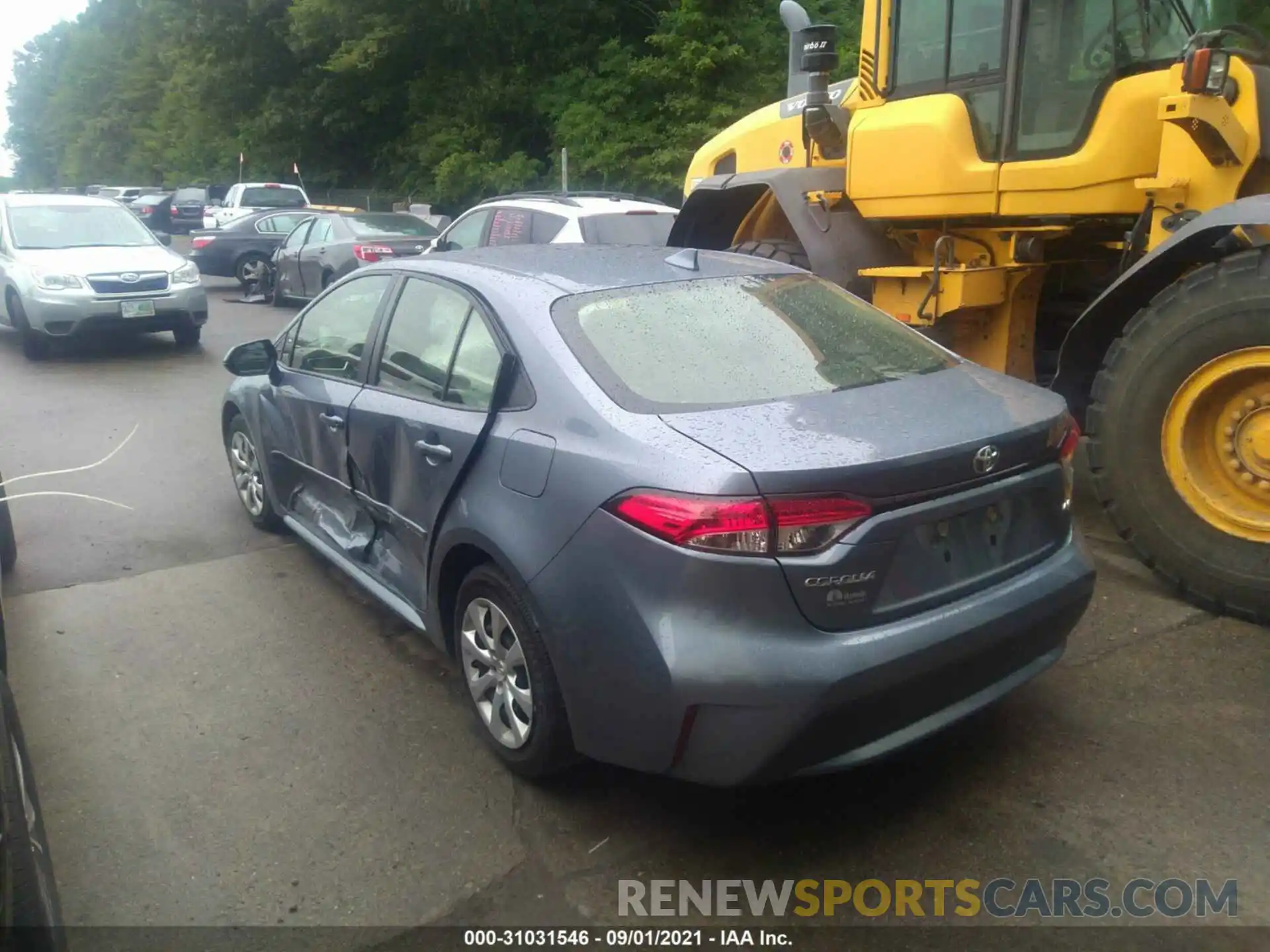 3 Photograph of a damaged car JTDEPRAE4LJ070048 TOYOTA COROLLA 2020