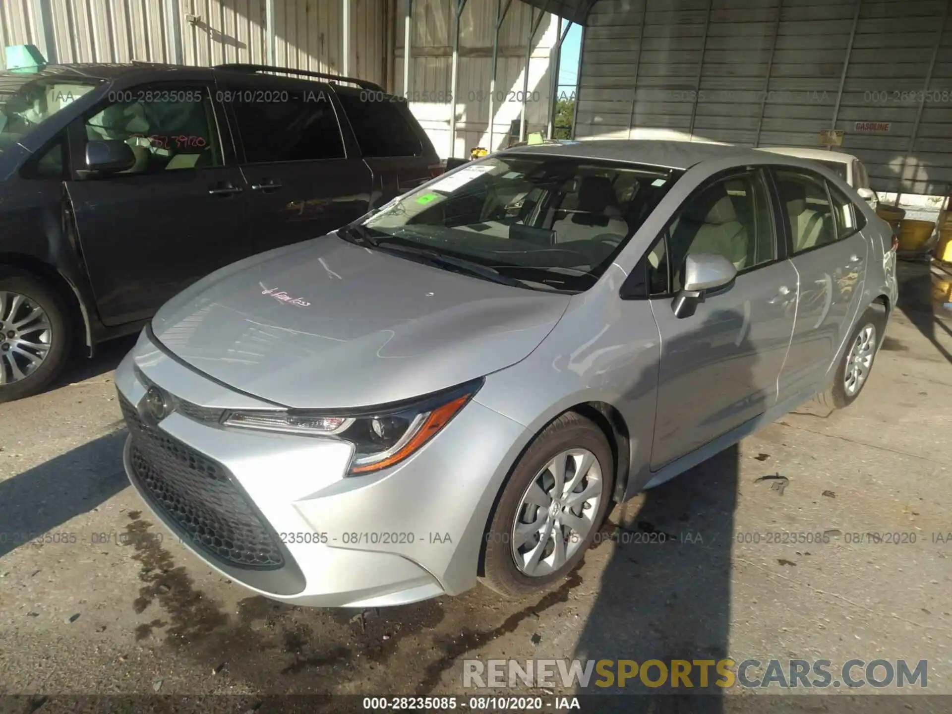 2 Photograph of a damaged car JTDEPRAE4LJ070308 TOYOTA COROLLA 2020