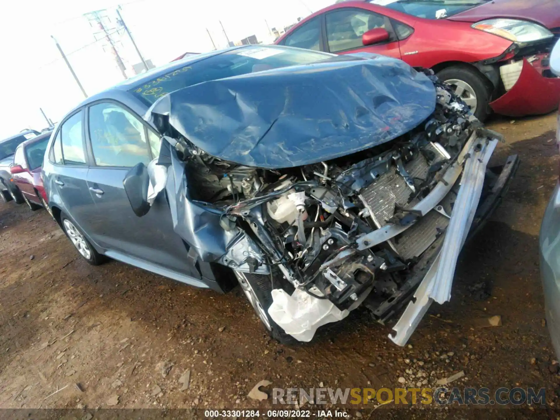 1 Photograph of a damaged car JTDEPRAE4LJ071166 TOYOTA COROLLA 2020