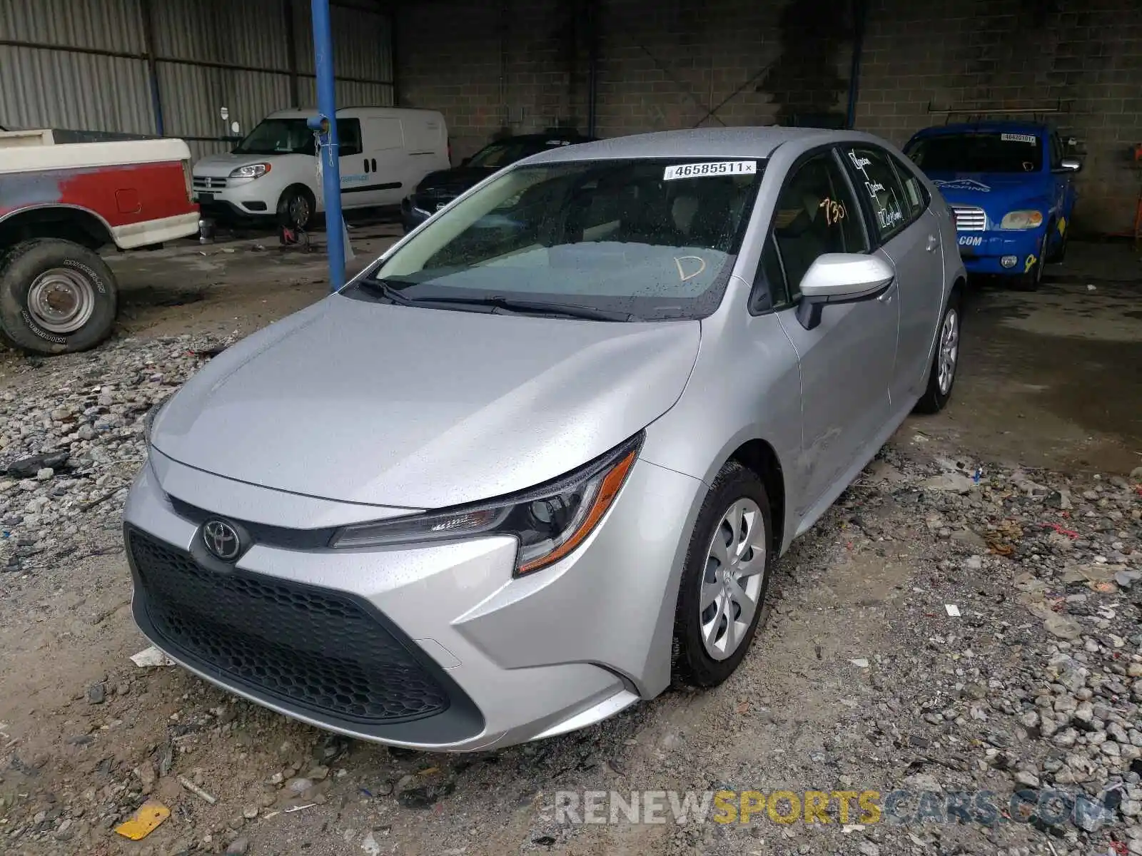 2 Photograph of a damaged car JTDEPRAE4LJ071765 TOYOTA COROLLA 2020