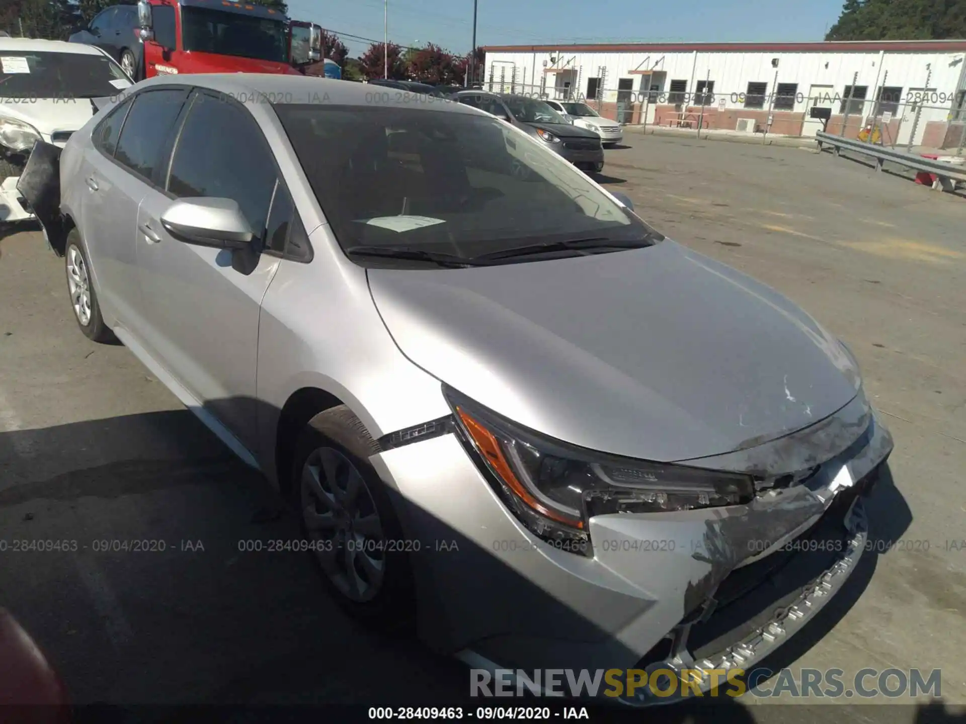 1 Photograph of a damaged car JTDEPRAE4LJ071801 TOYOTA COROLLA 2020