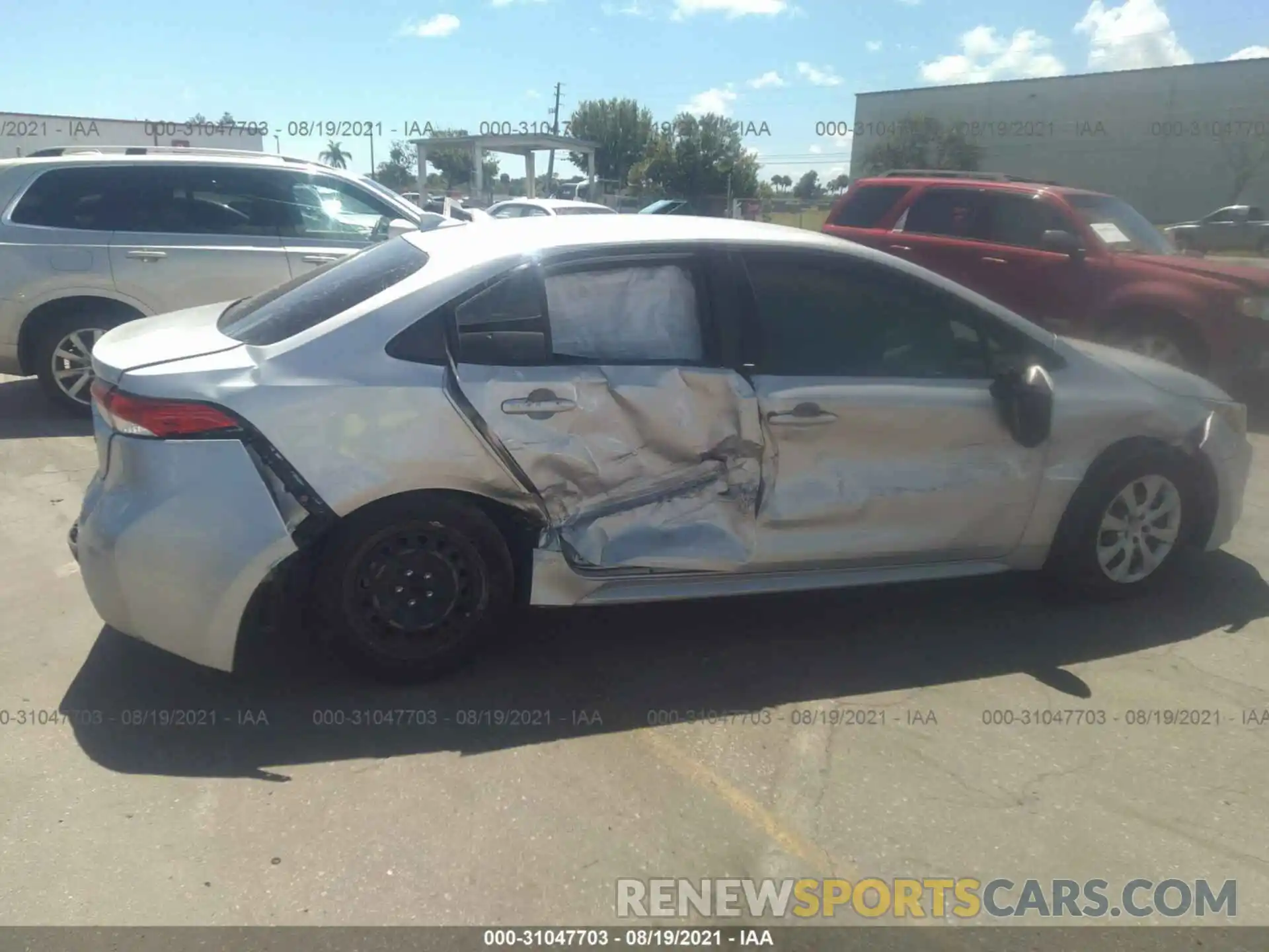 6 Photograph of a damaged car JTDEPRAE4LJ071958 TOYOTA COROLLA 2020