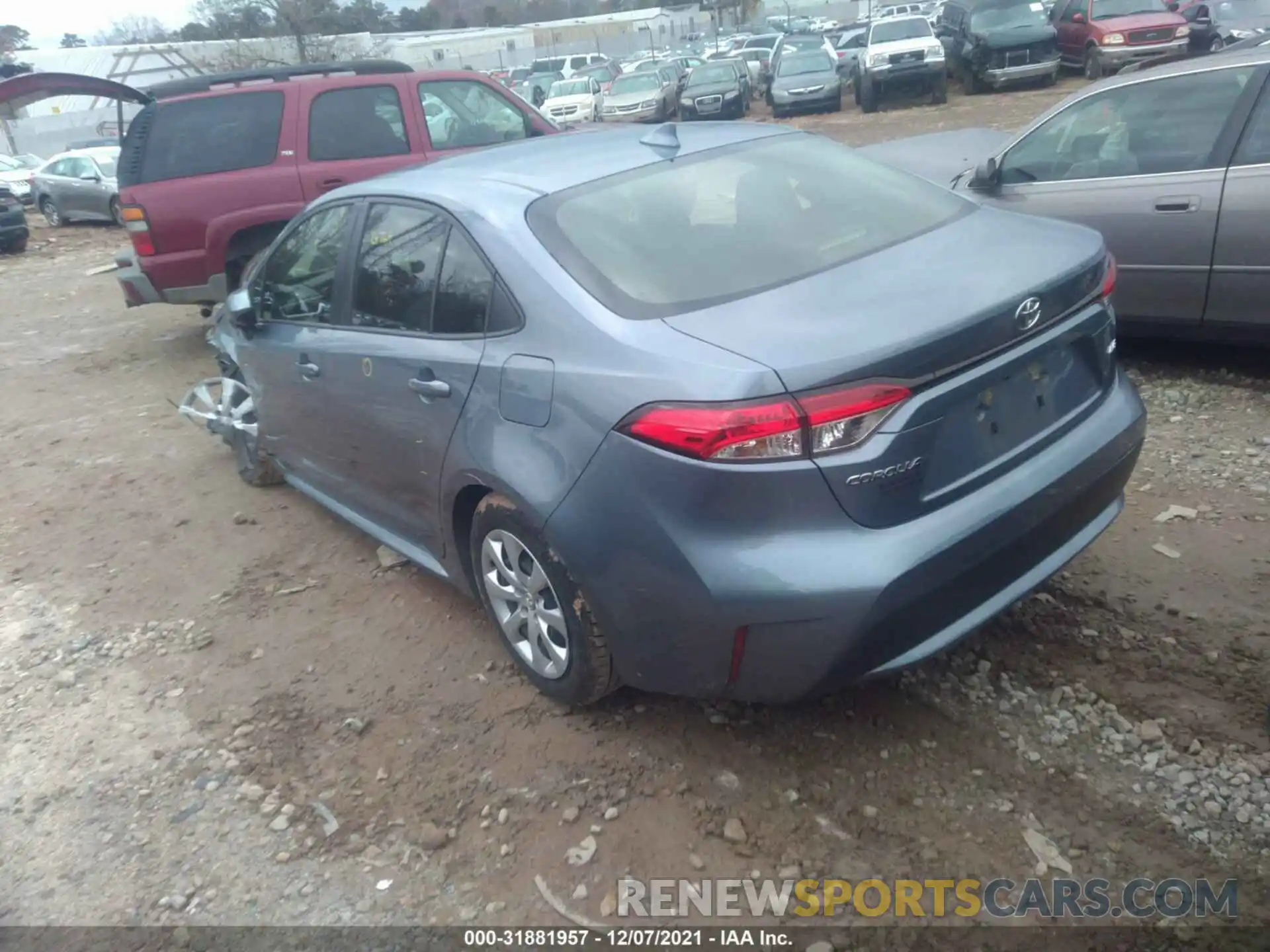 3 Photograph of a damaged car JTDEPRAE4LJ072060 TOYOTA COROLLA 2020