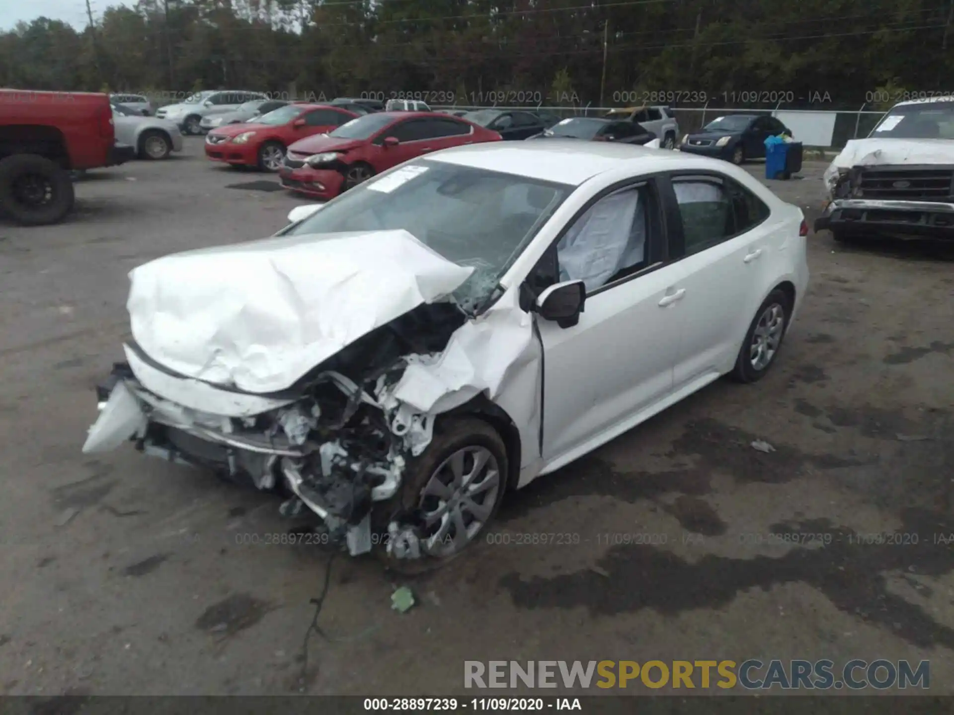 2 Photograph of a damaged car JTDEPRAE4LJ072575 TOYOTA COROLLA 2020