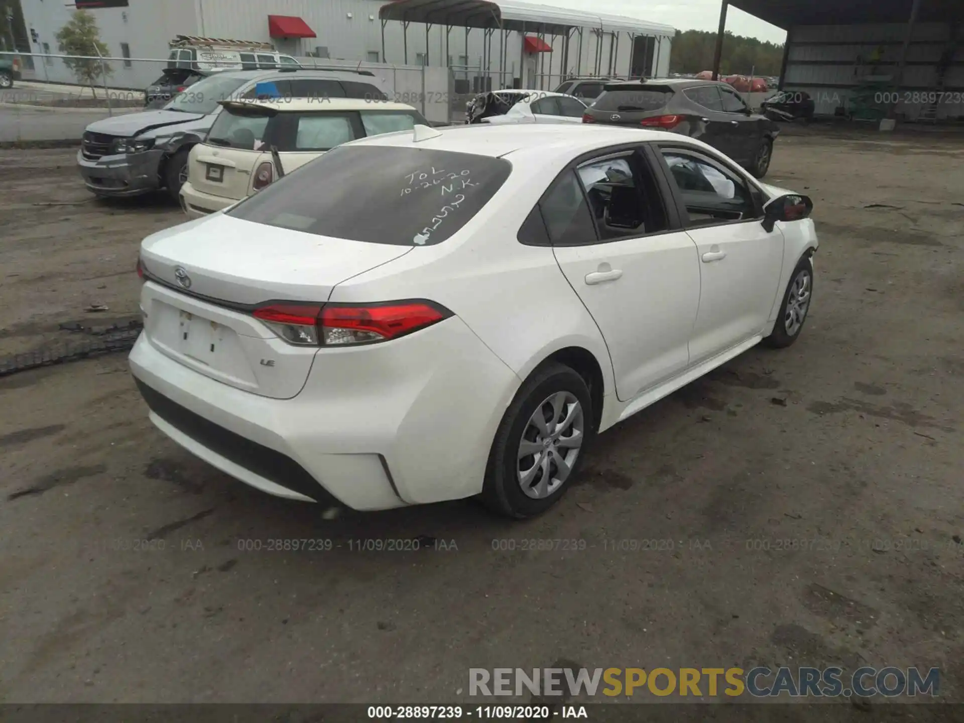 4 Photograph of a damaged car JTDEPRAE4LJ072575 TOYOTA COROLLA 2020