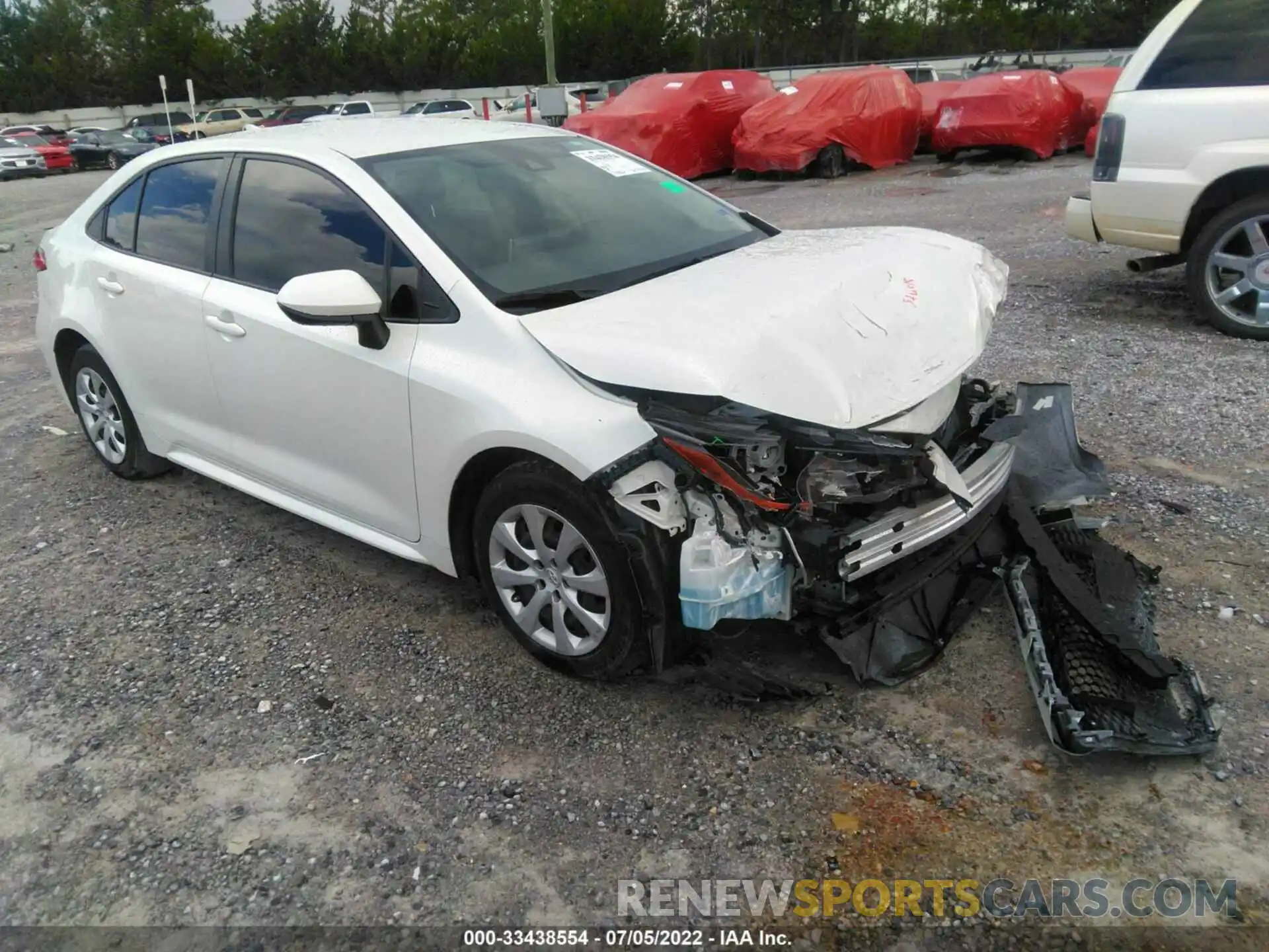 1 Photograph of a damaged car JTDEPRAE4LJ073676 TOYOTA COROLLA 2020