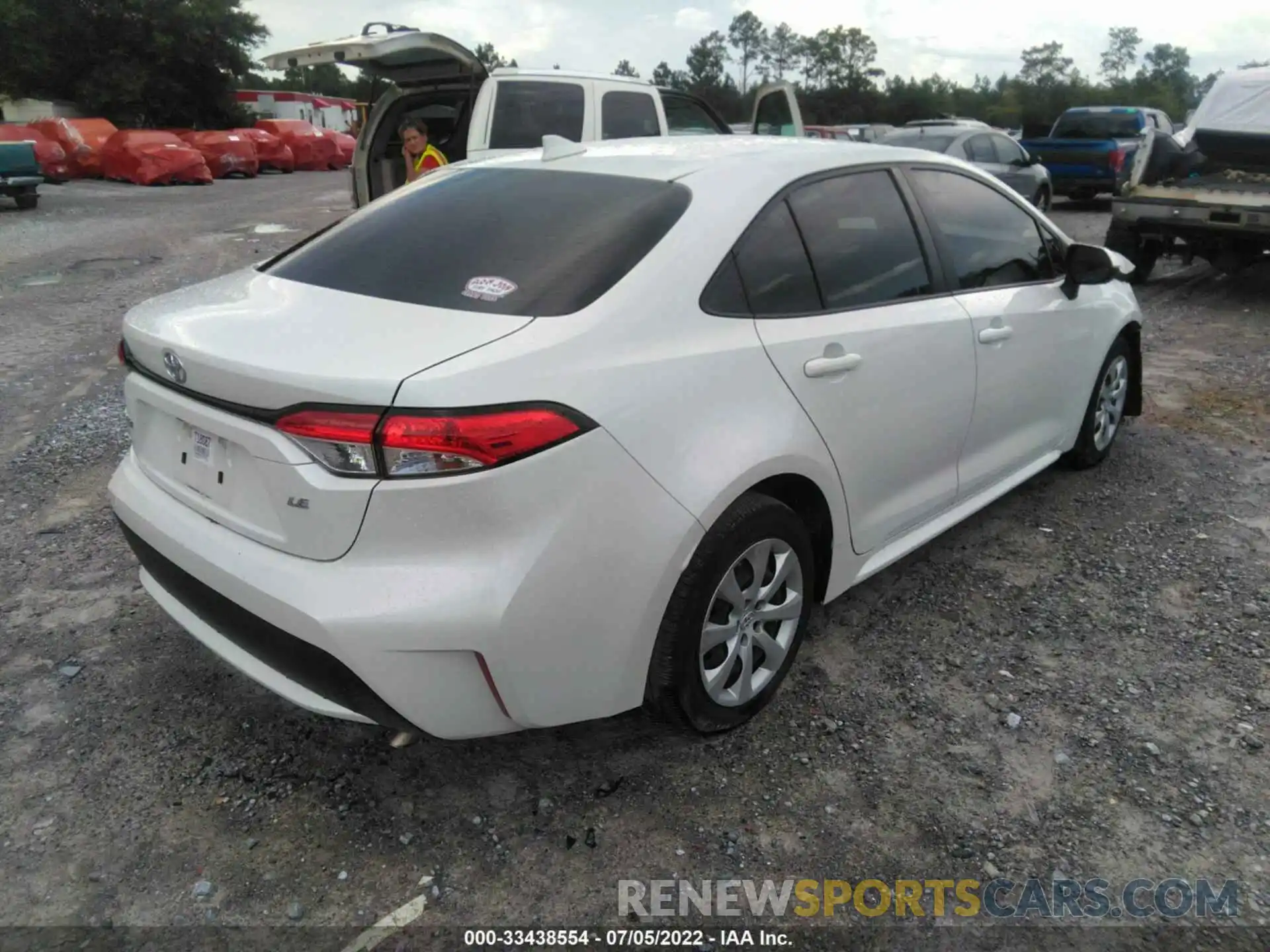 4 Photograph of a damaged car JTDEPRAE4LJ073676 TOYOTA COROLLA 2020