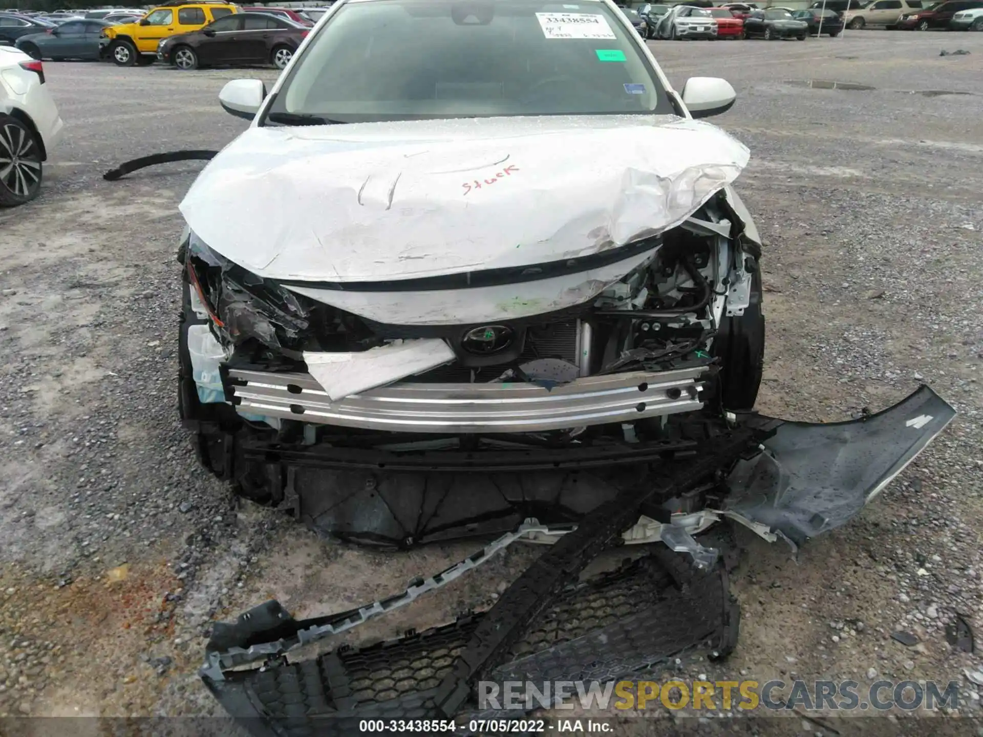 6 Photograph of a damaged car JTDEPRAE4LJ073676 TOYOTA COROLLA 2020