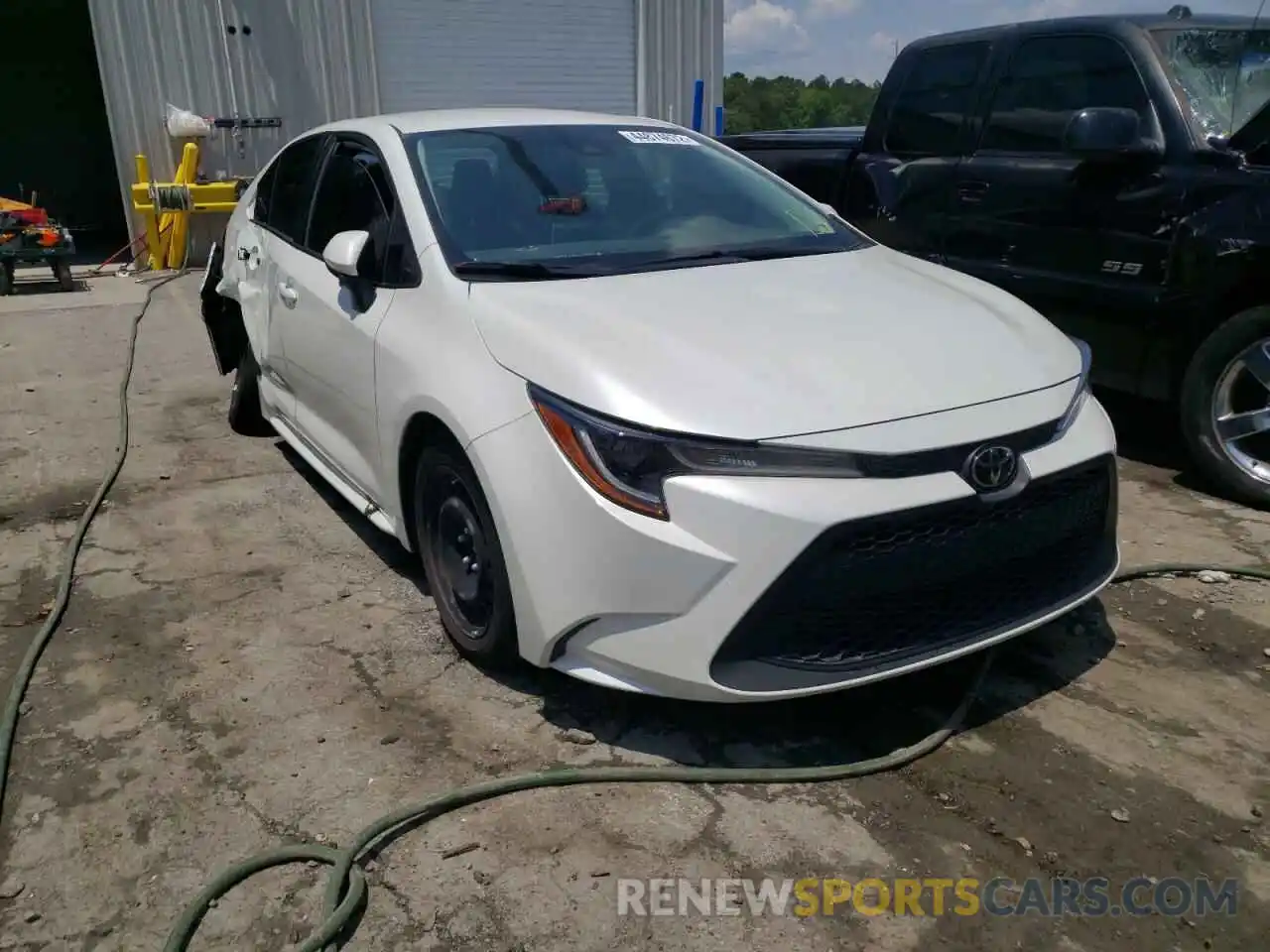 1 Photograph of a damaged car JTDEPRAE4LJ074598 TOYOTA COROLLA 2020