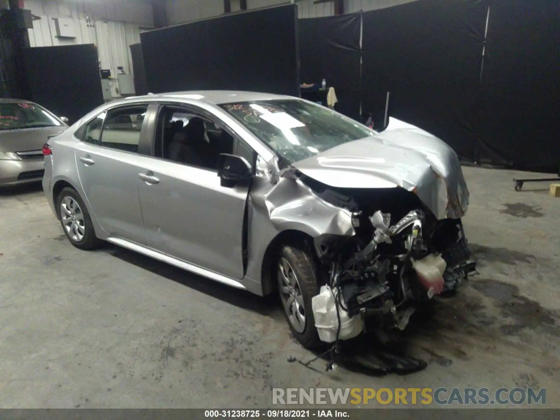 1 Photograph of a damaged car JTDEPRAE4LJ074861 TOYOTA COROLLA 2020