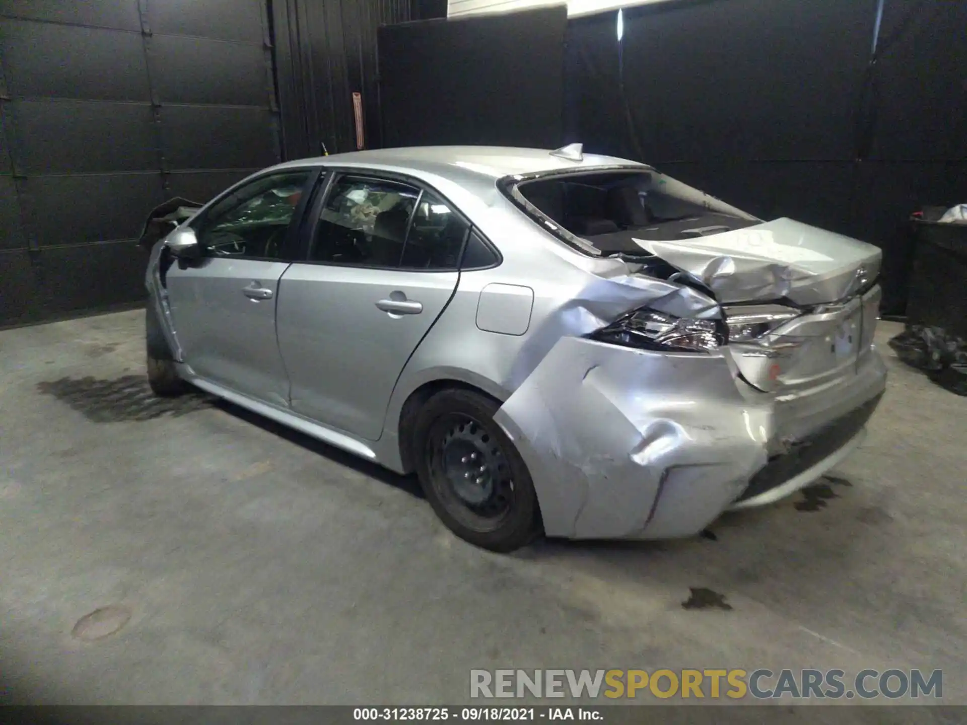 3 Photograph of a damaged car JTDEPRAE4LJ074861 TOYOTA COROLLA 2020