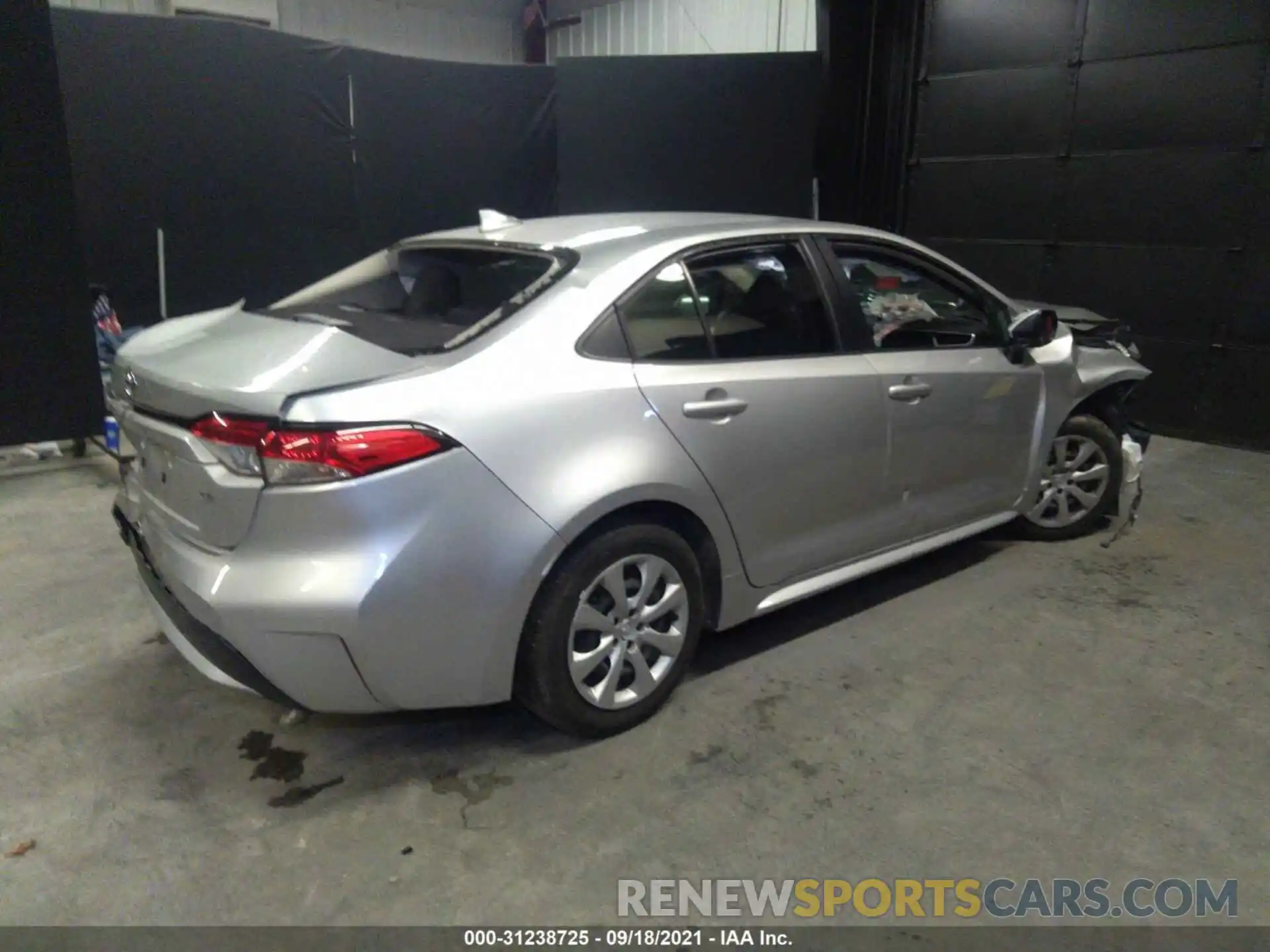 4 Photograph of a damaged car JTDEPRAE4LJ074861 TOYOTA COROLLA 2020