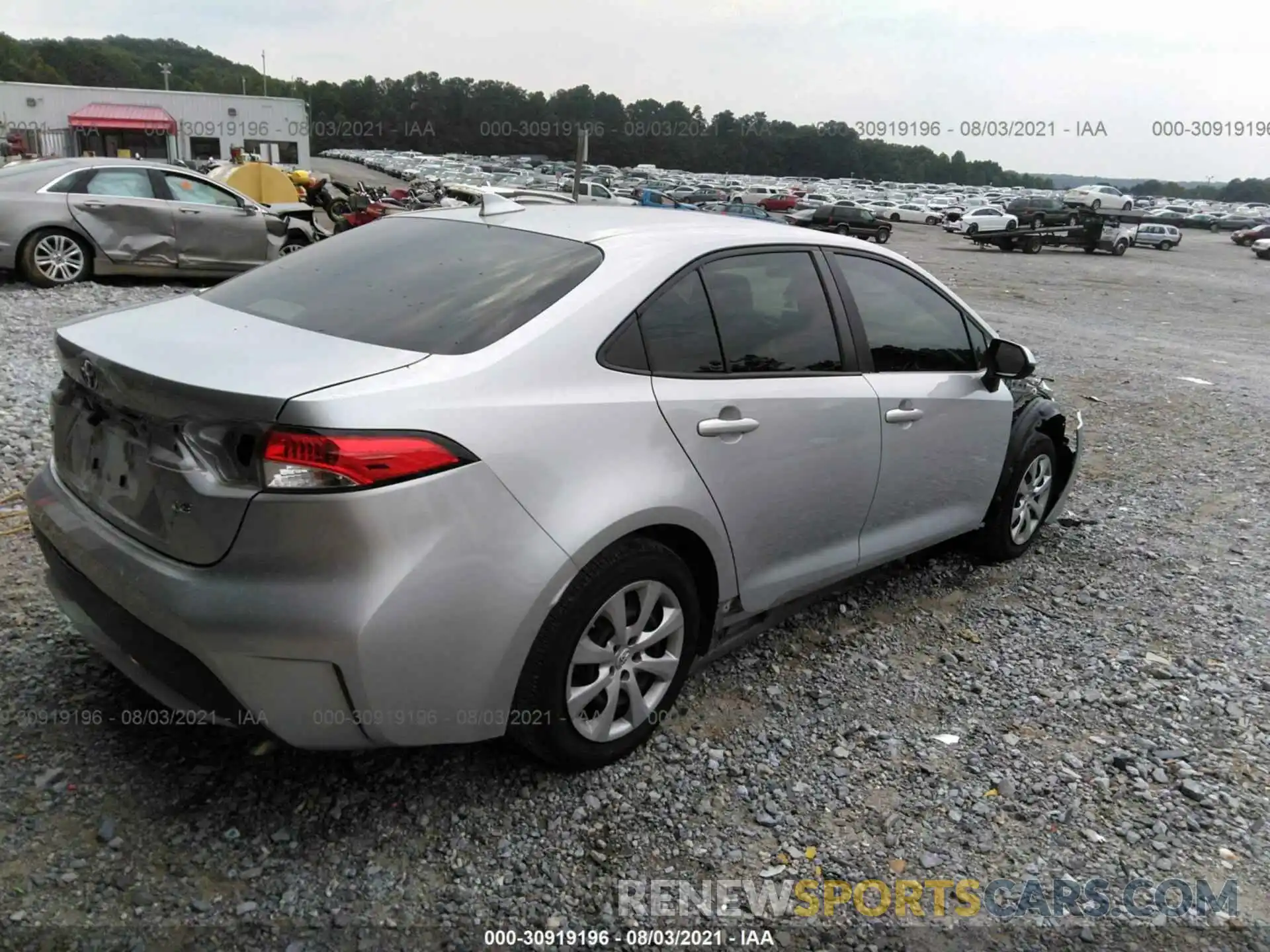 4 Фотография поврежденного автомобиля JTDEPRAE4LJ075234 TOYOTA COROLLA 2020