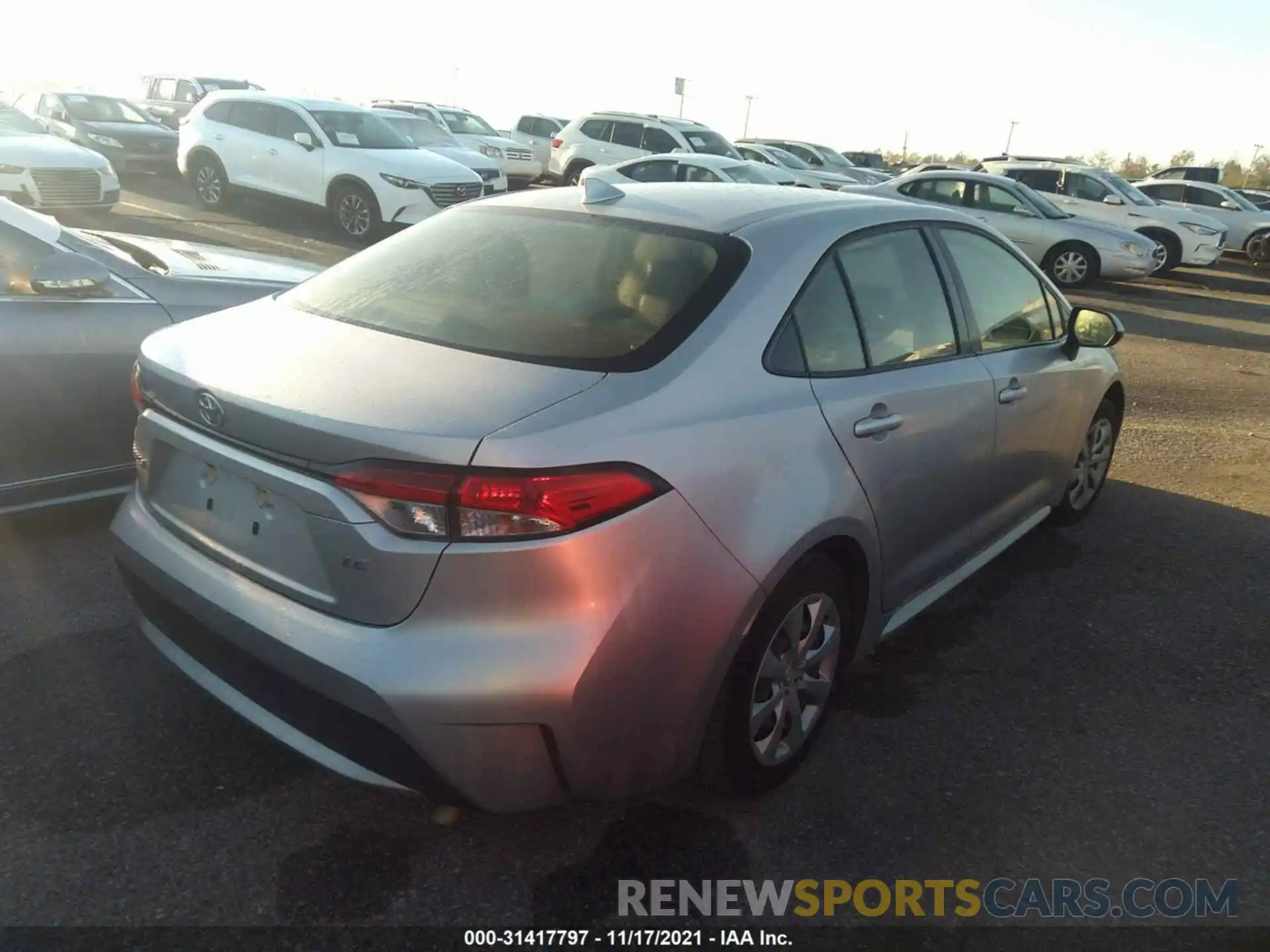 4 Photograph of a damaged car JTDEPRAE4LJ075556 TOYOTA COROLLA 2020