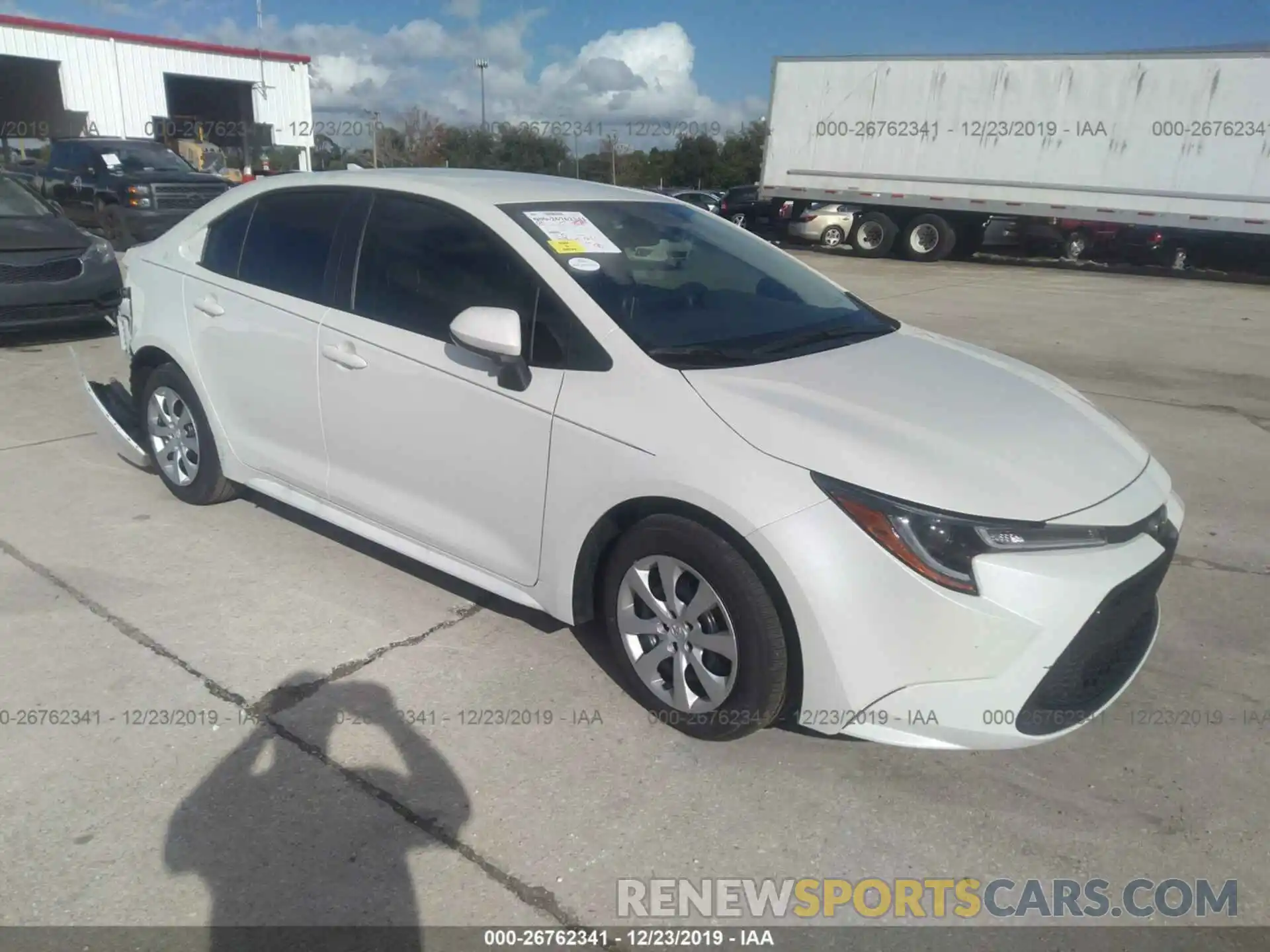 1 Photograph of a damaged car JTDEPRAE4LJ075685 TOYOTA COROLLA 2020