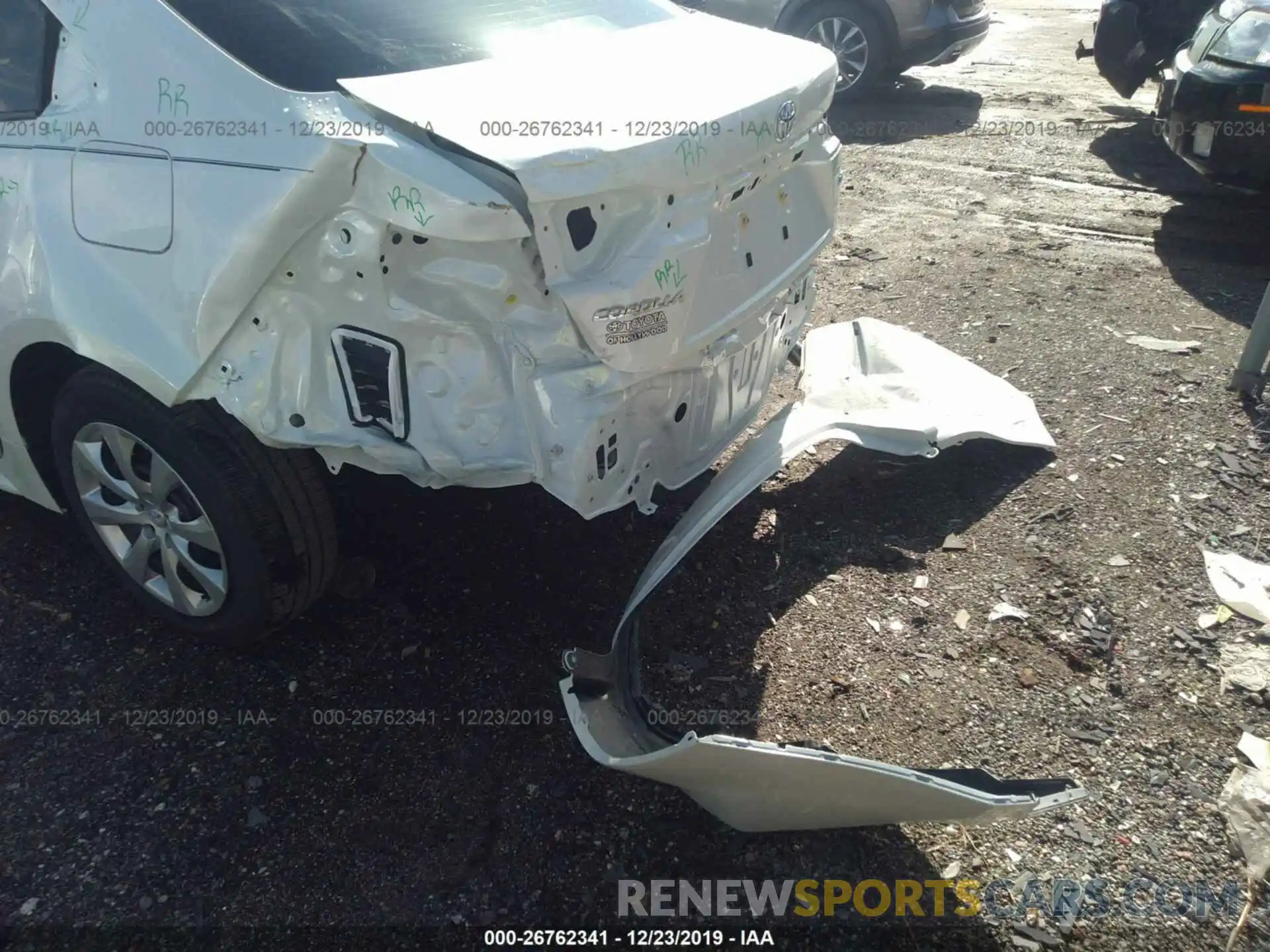 6 Photograph of a damaged car JTDEPRAE4LJ075685 TOYOTA COROLLA 2020