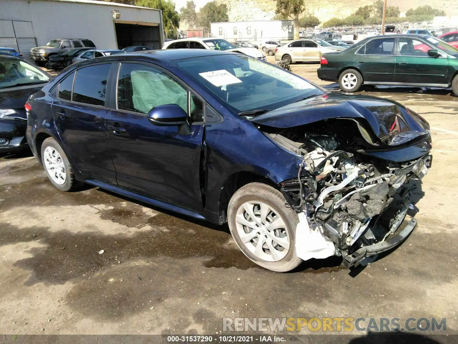 1 Photograph of a damaged car JTDEPRAE4LJ076223 TOYOTA COROLLA 2020