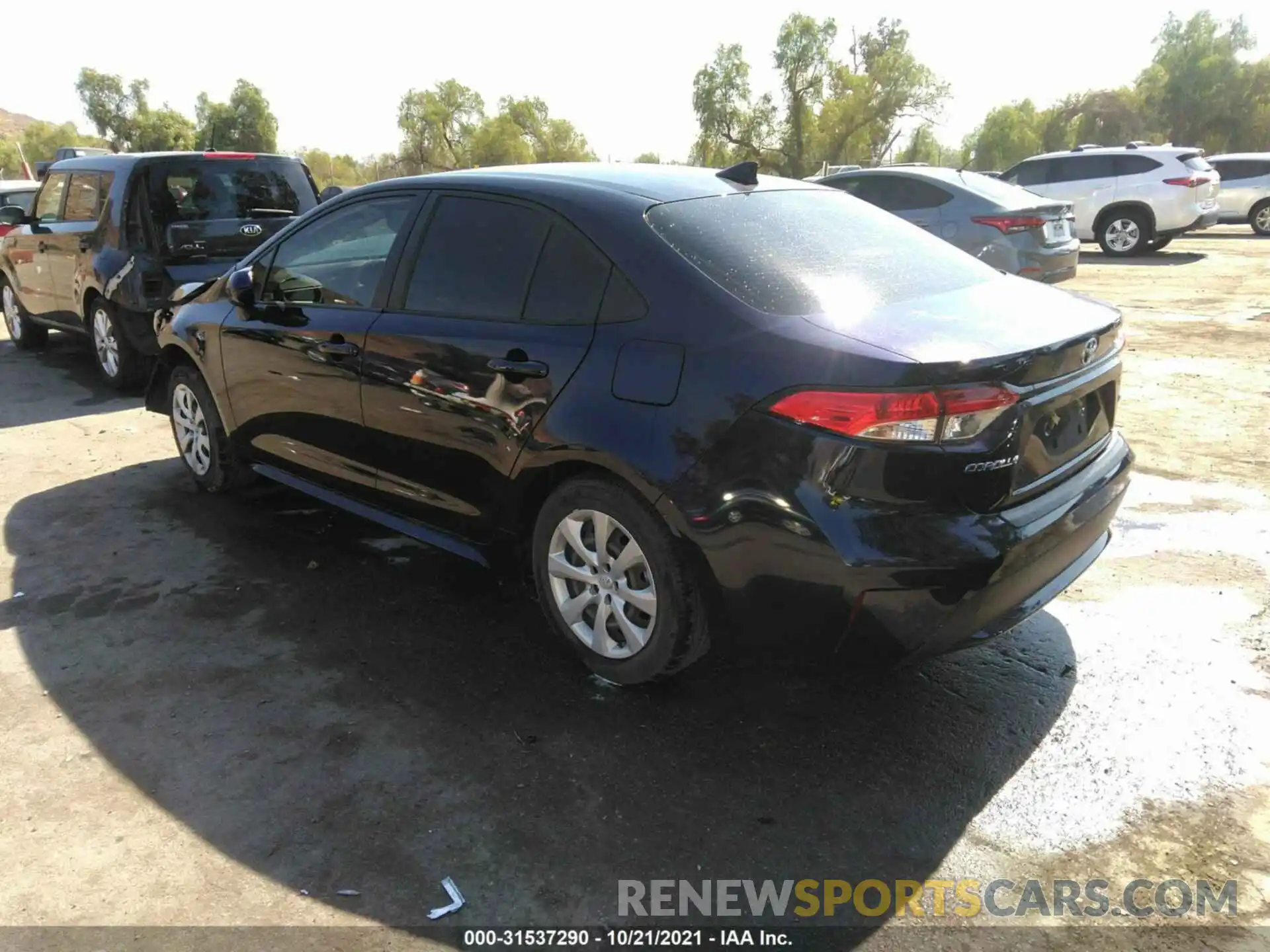 3 Photograph of a damaged car JTDEPRAE4LJ076223 TOYOTA COROLLA 2020