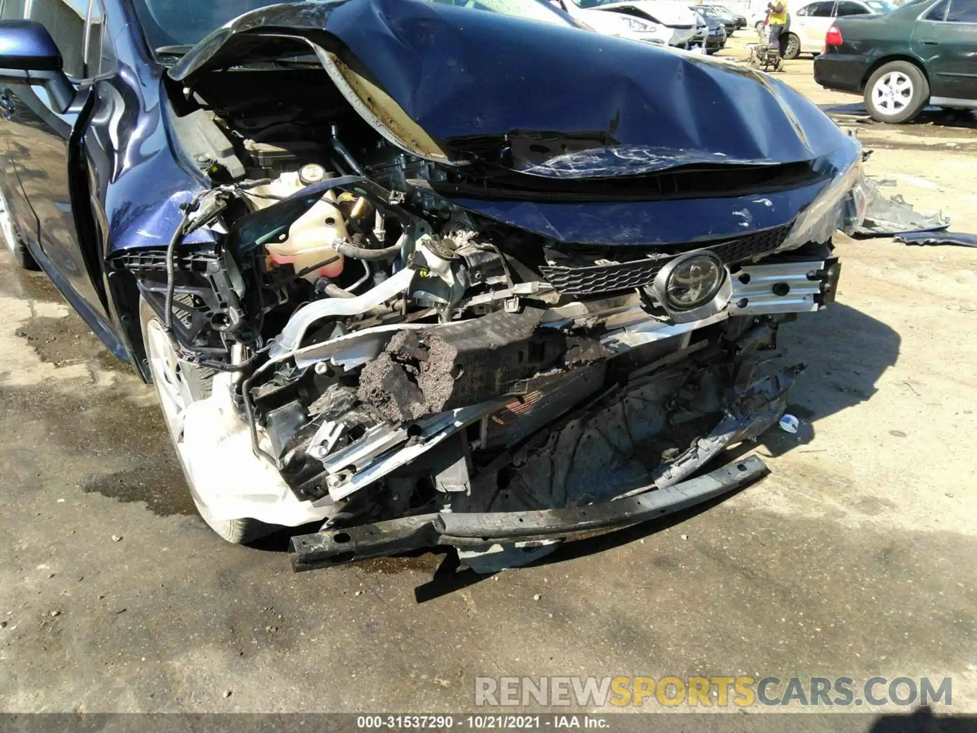 6 Photograph of a damaged car JTDEPRAE4LJ076223 TOYOTA COROLLA 2020