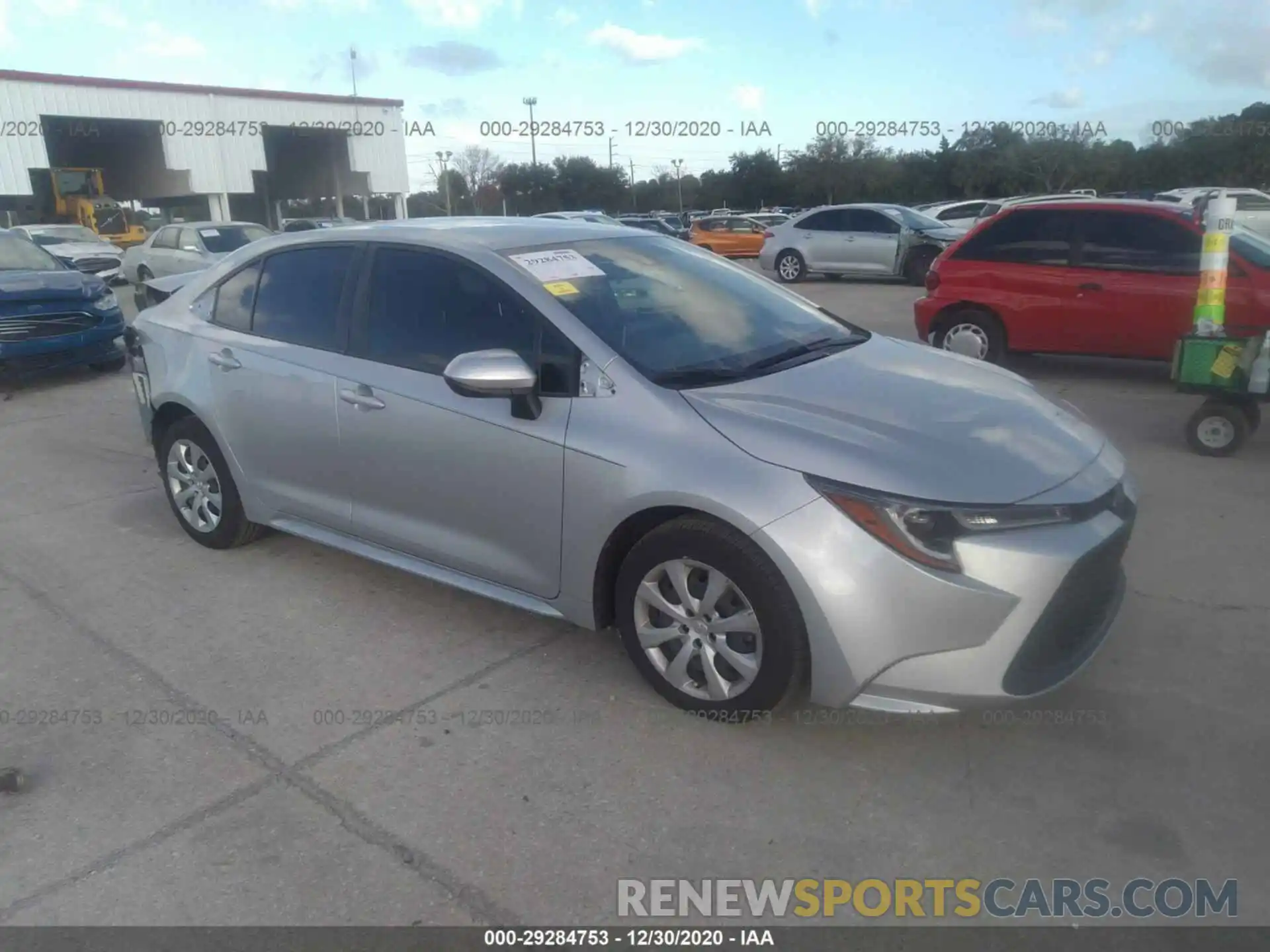 1 Photograph of a damaged car JTDEPRAE4LJ076710 TOYOTA COROLLA 2020