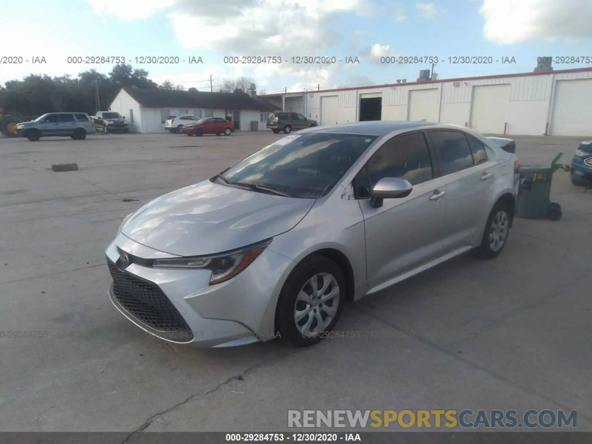 2 Photograph of a damaged car JTDEPRAE4LJ076710 TOYOTA COROLLA 2020