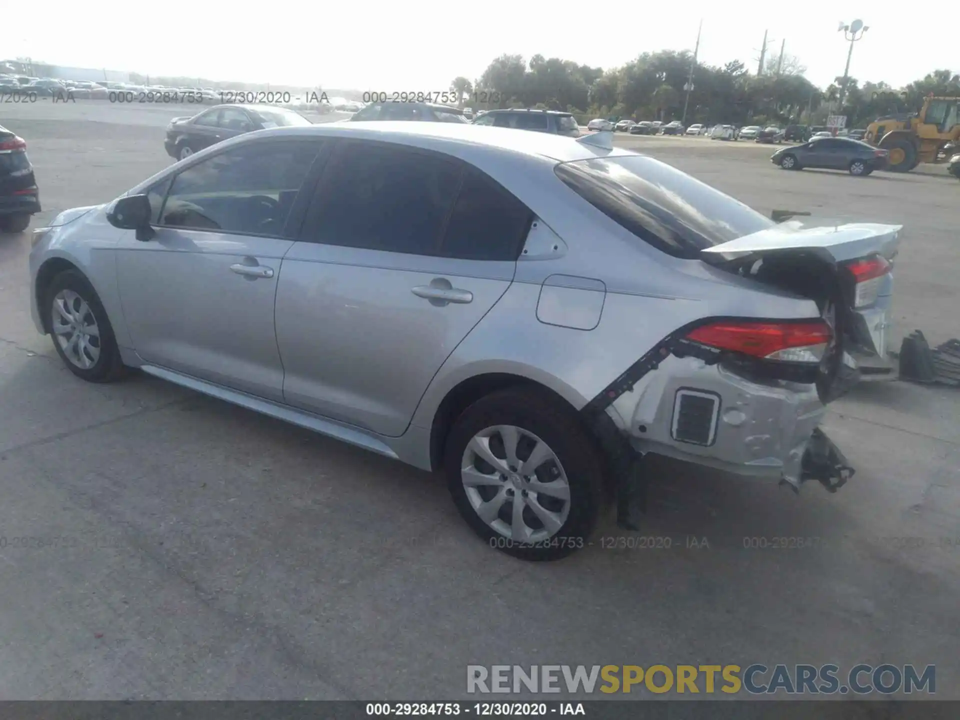 3 Photograph of a damaged car JTDEPRAE4LJ076710 TOYOTA COROLLA 2020