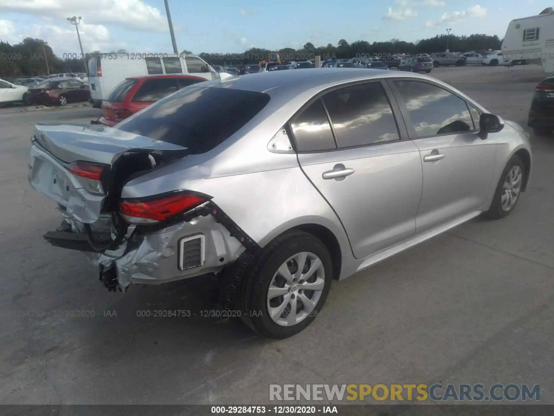 4 Photograph of a damaged car JTDEPRAE4LJ076710 TOYOTA COROLLA 2020