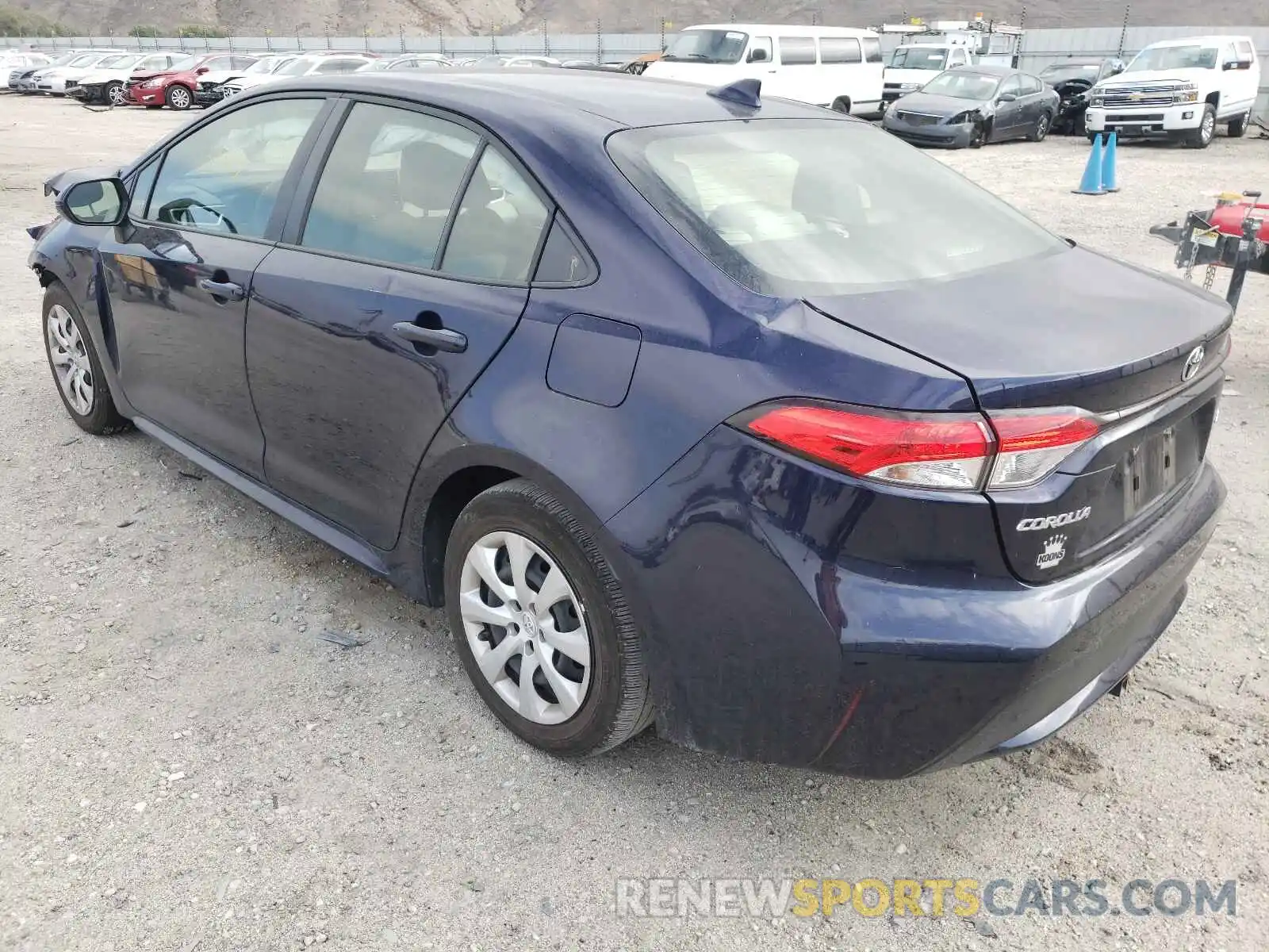 3 Photograph of a damaged car JTDEPRAE4LJ076822 TOYOTA COROLLA 2020