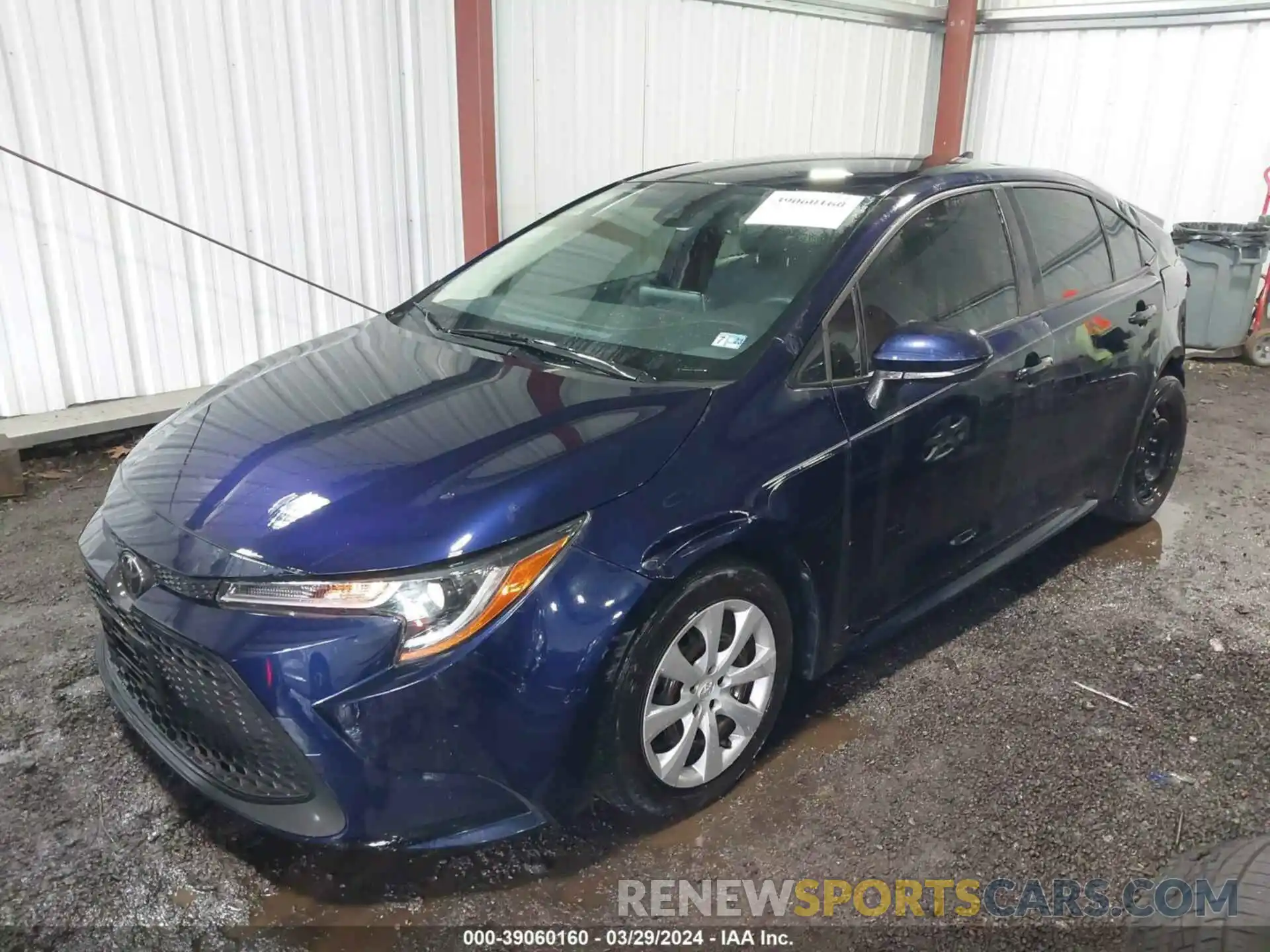 2 Photograph of a damaged car JTDEPRAE4LJ076979 TOYOTA COROLLA 2020