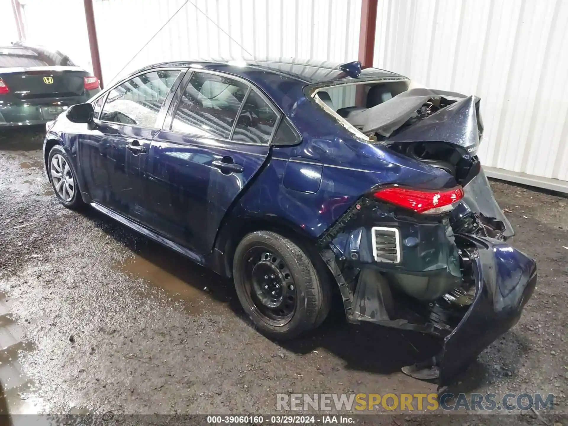 3 Photograph of a damaged car JTDEPRAE4LJ076979 TOYOTA COROLLA 2020