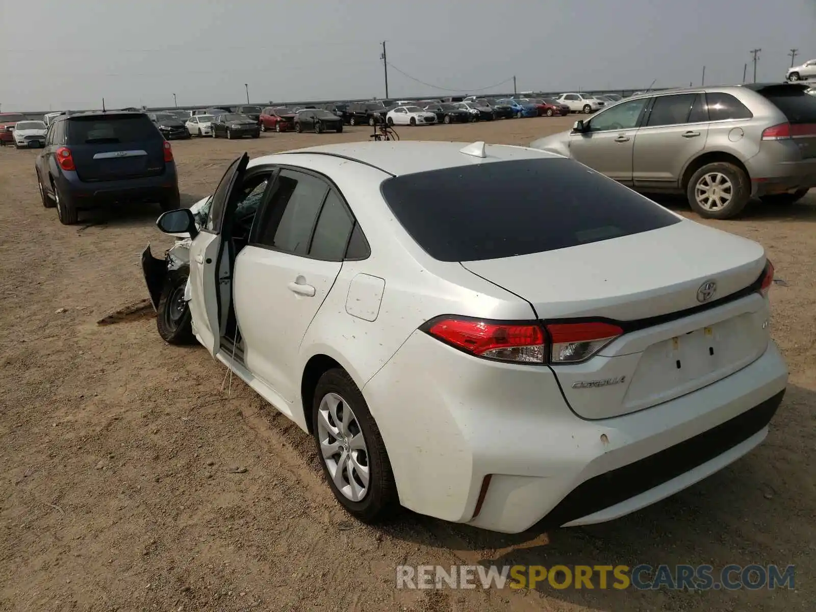 3 Photograph of a damaged car JTDEPRAE4LJ077677 TOYOTA COROLLA 2020