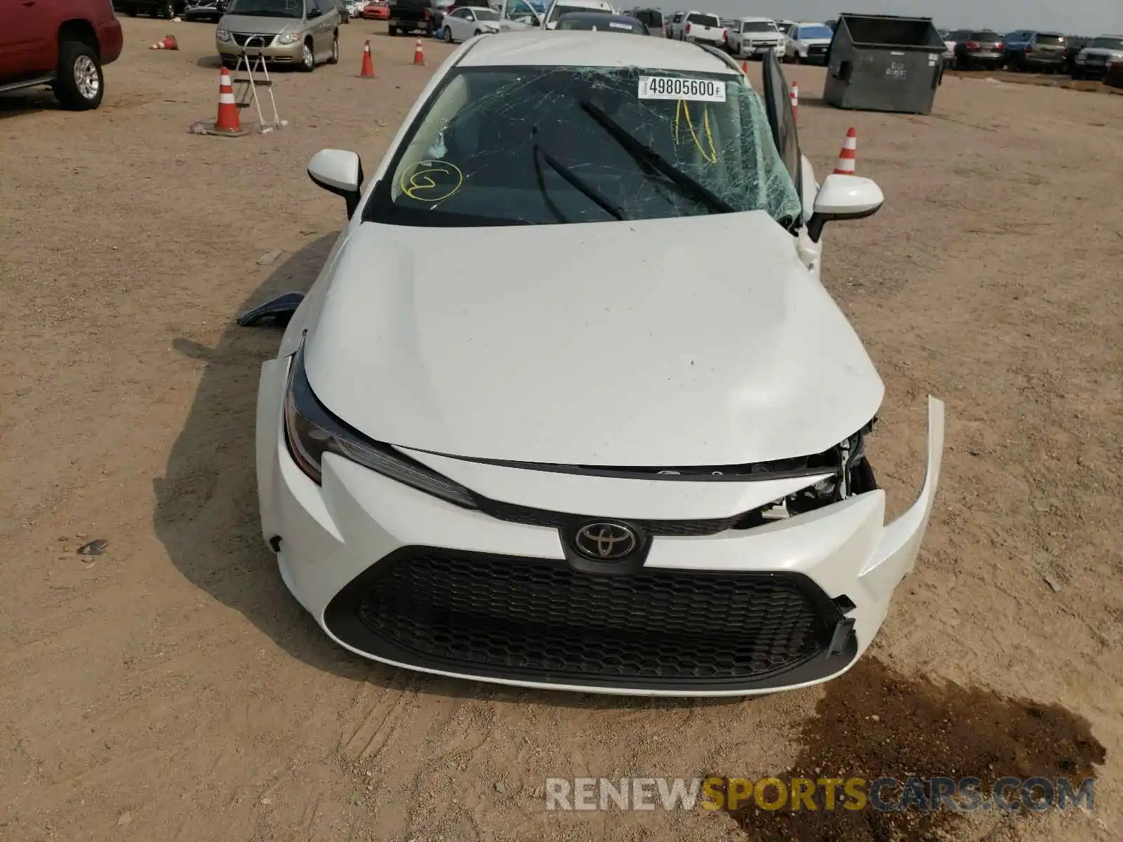 9 Photograph of a damaged car JTDEPRAE4LJ077677 TOYOTA COROLLA 2020