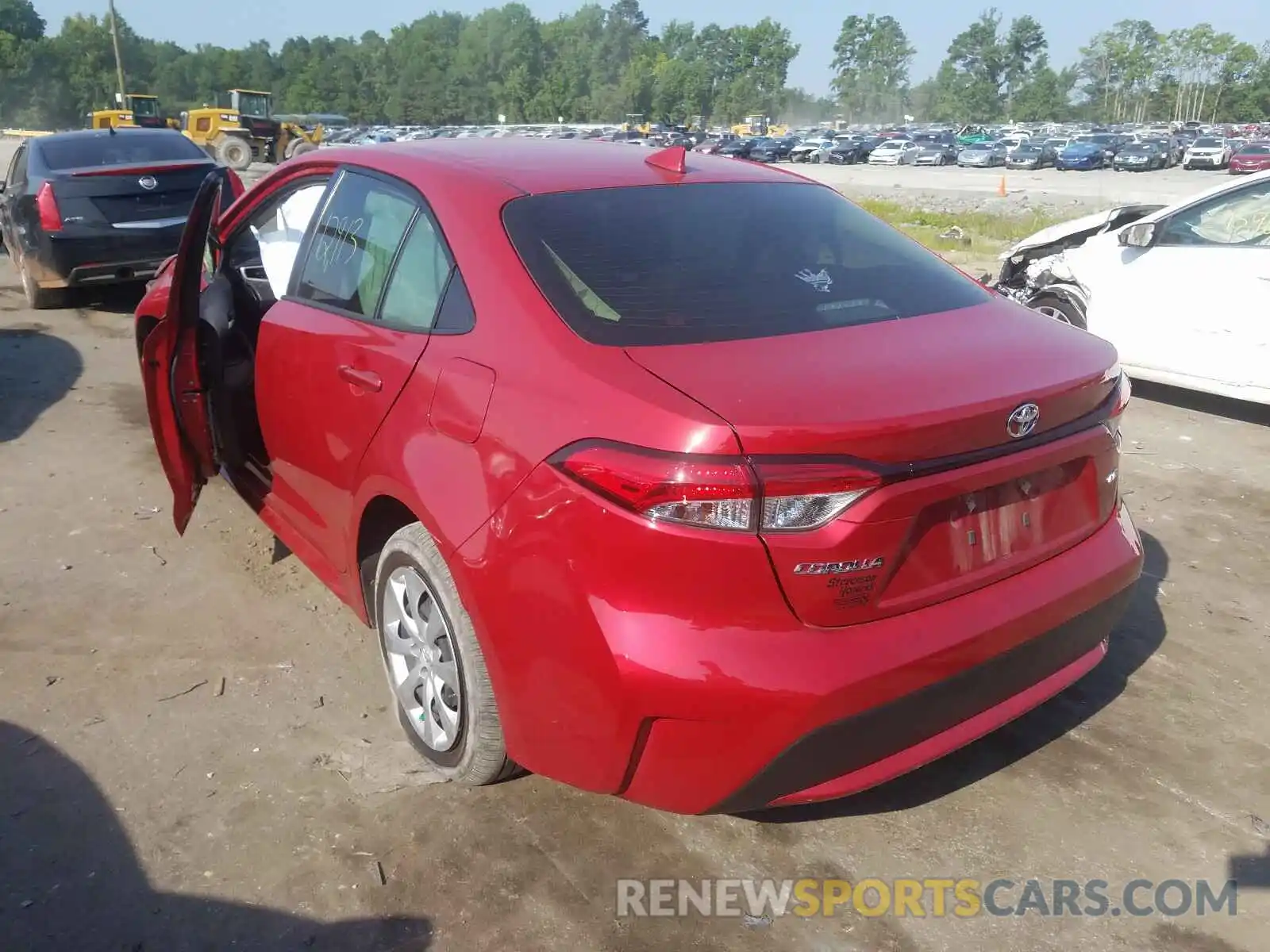 3 Photograph of a damaged car JTDEPRAE4LJ078182 TOYOTA COROLLA 2020