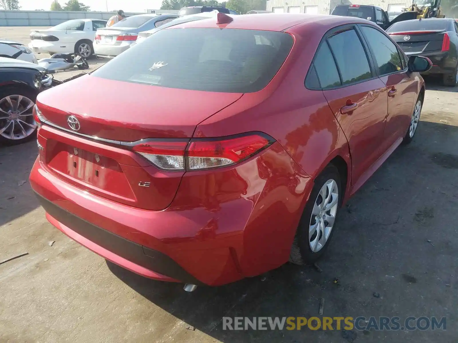 4 Photograph of a damaged car JTDEPRAE4LJ078182 TOYOTA COROLLA 2020