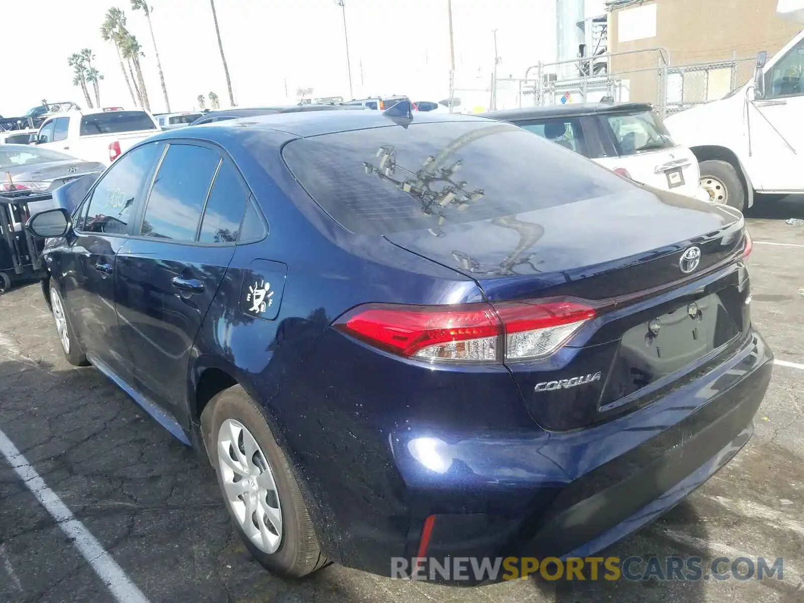 3 Photograph of a damaged car JTDEPRAE4LJ079641 TOYOTA COROLLA 2020