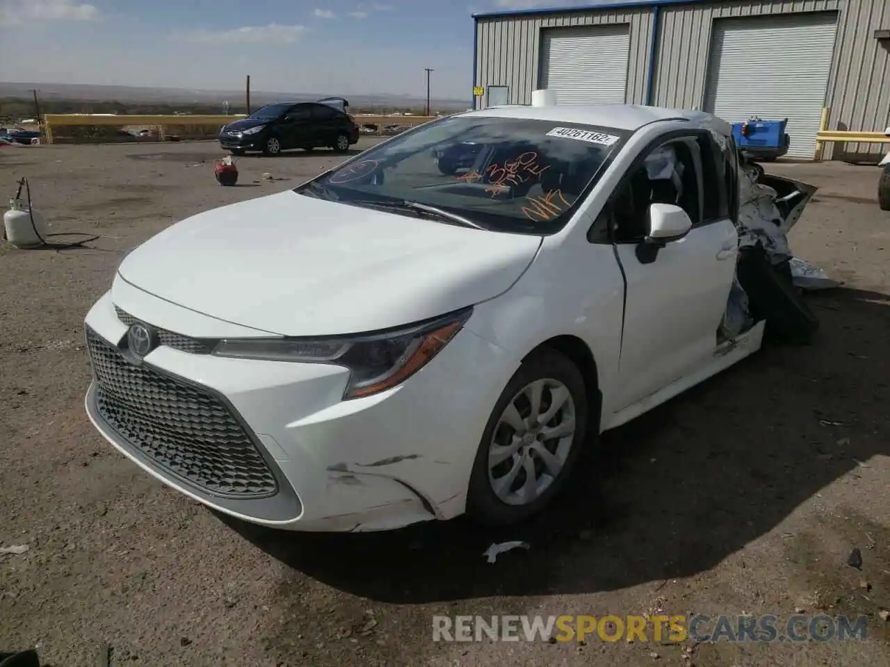 2 Photograph of a damaged car JTDEPRAE4LJ079977 TOYOTA COROLLA 2020