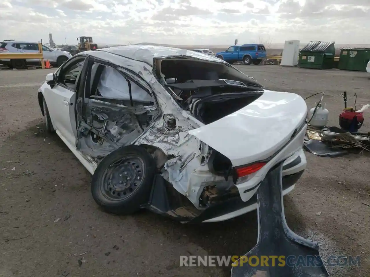 3 Photograph of a damaged car JTDEPRAE4LJ079977 TOYOTA COROLLA 2020