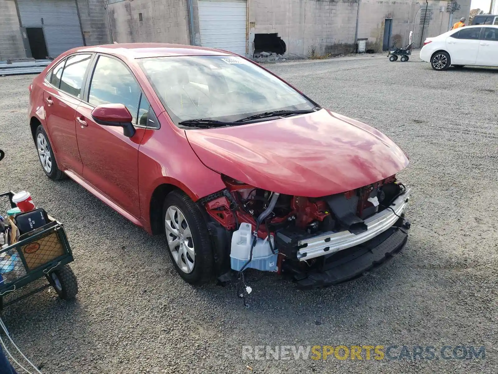 1 Photograph of a damaged car JTDEPRAE4LJ080014 TOYOTA COROLLA 2020