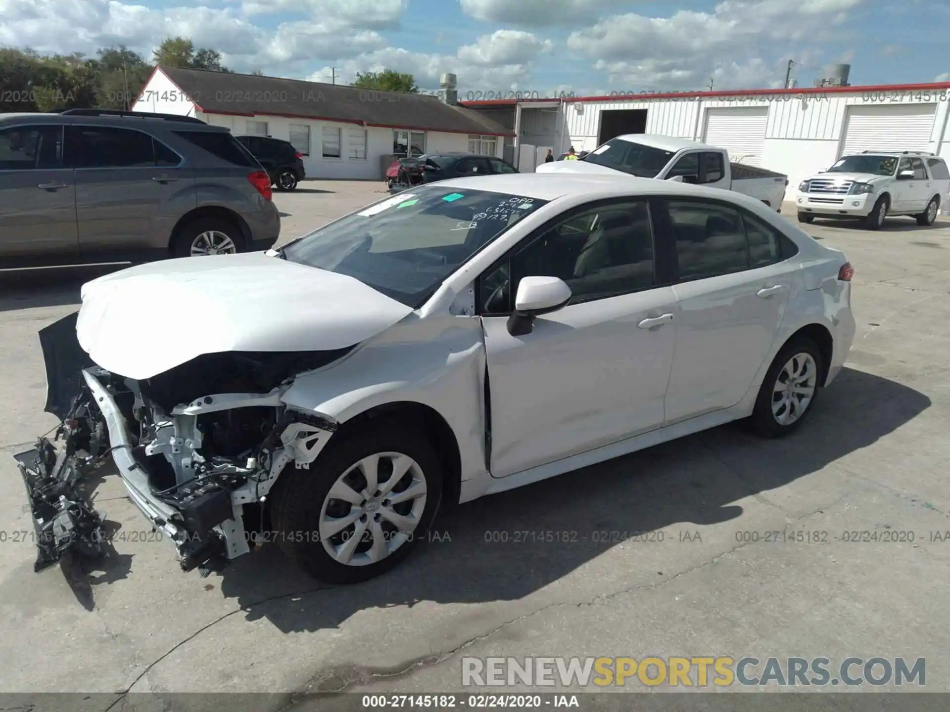 2 Photograph of a damaged car JTDEPRAE4LJ080109 TOYOTA COROLLA 2020