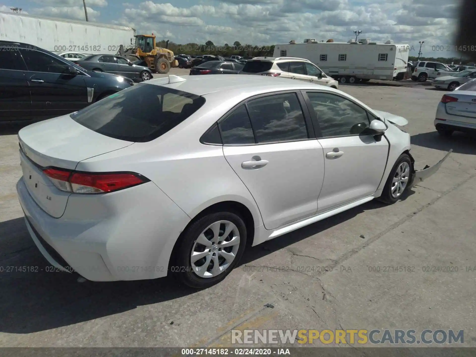 4 Photograph of a damaged car JTDEPRAE4LJ080109 TOYOTA COROLLA 2020