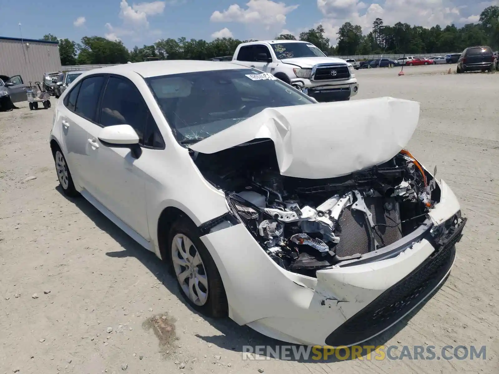 1 Photograph of a damaged car JTDEPRAE4LJ080305 TOYOTA COROLLA 2020