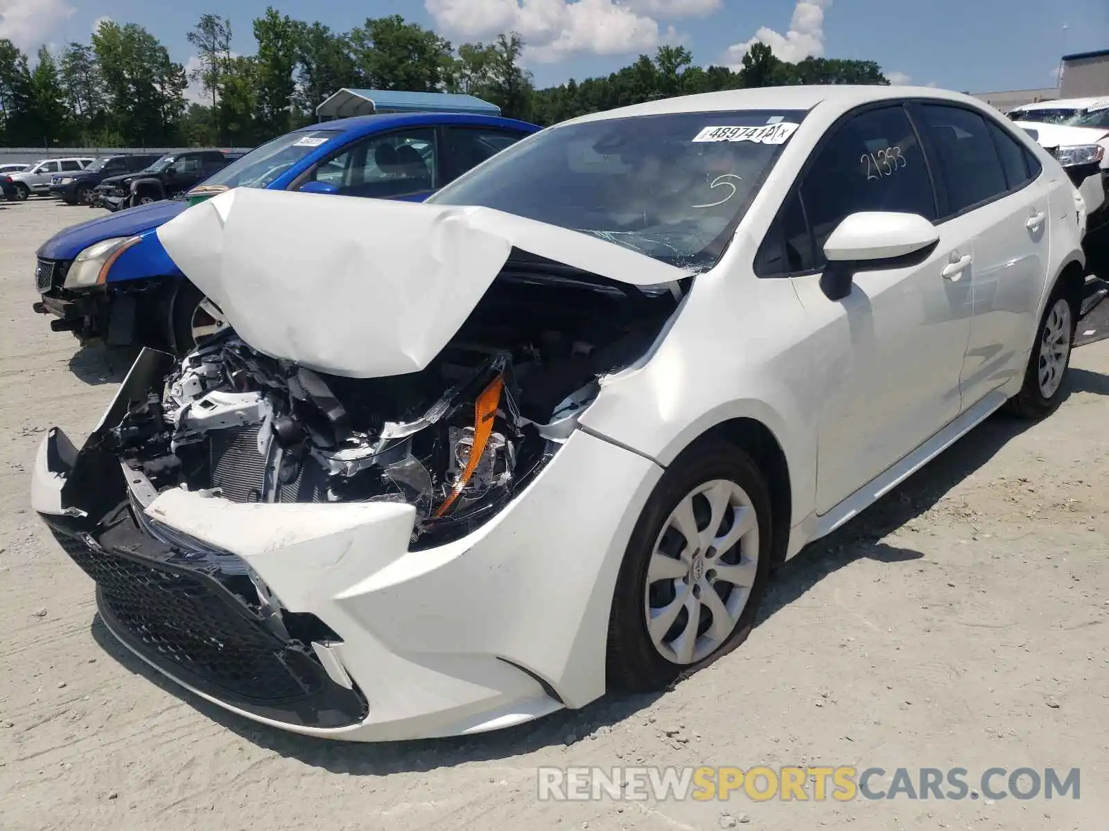 2 Photograph of a damaged car JTDEPRAE4LJ080305 TOYOTA COROLLA 2020