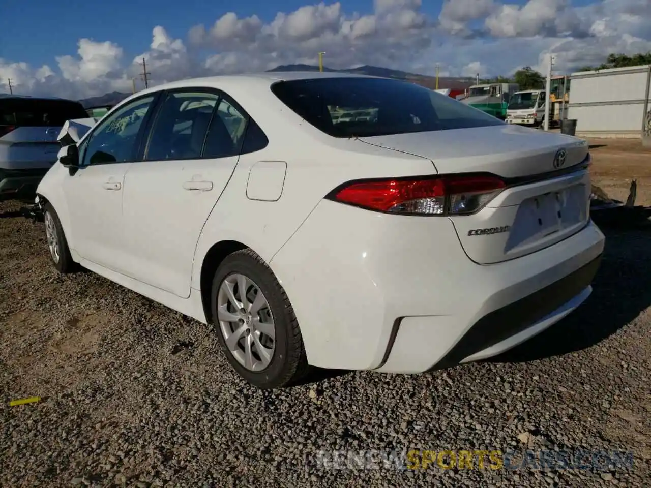 3 Photograph of a damaged car JTDEPRAE4LJ081180 TOYOTA COROLLA 2020