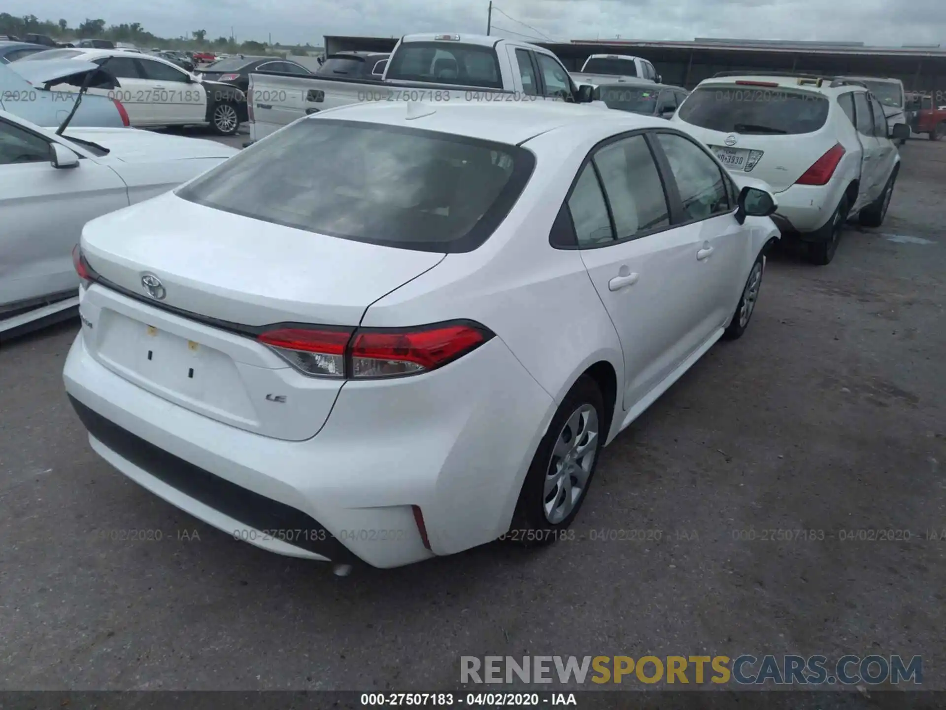 4 Photograph of a damaged car JTDEPRAE4LJ081485 TOYOTA COROLLA 2020